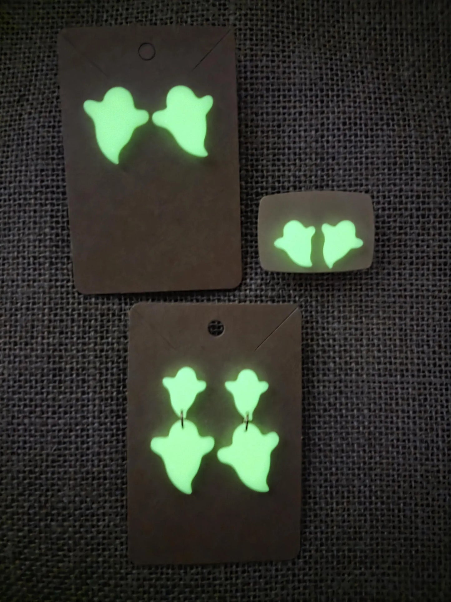 Boucles d'oreilles en argile polymère collection "BE SPOOKY" modèle "PhosboBoo!" - collection automne