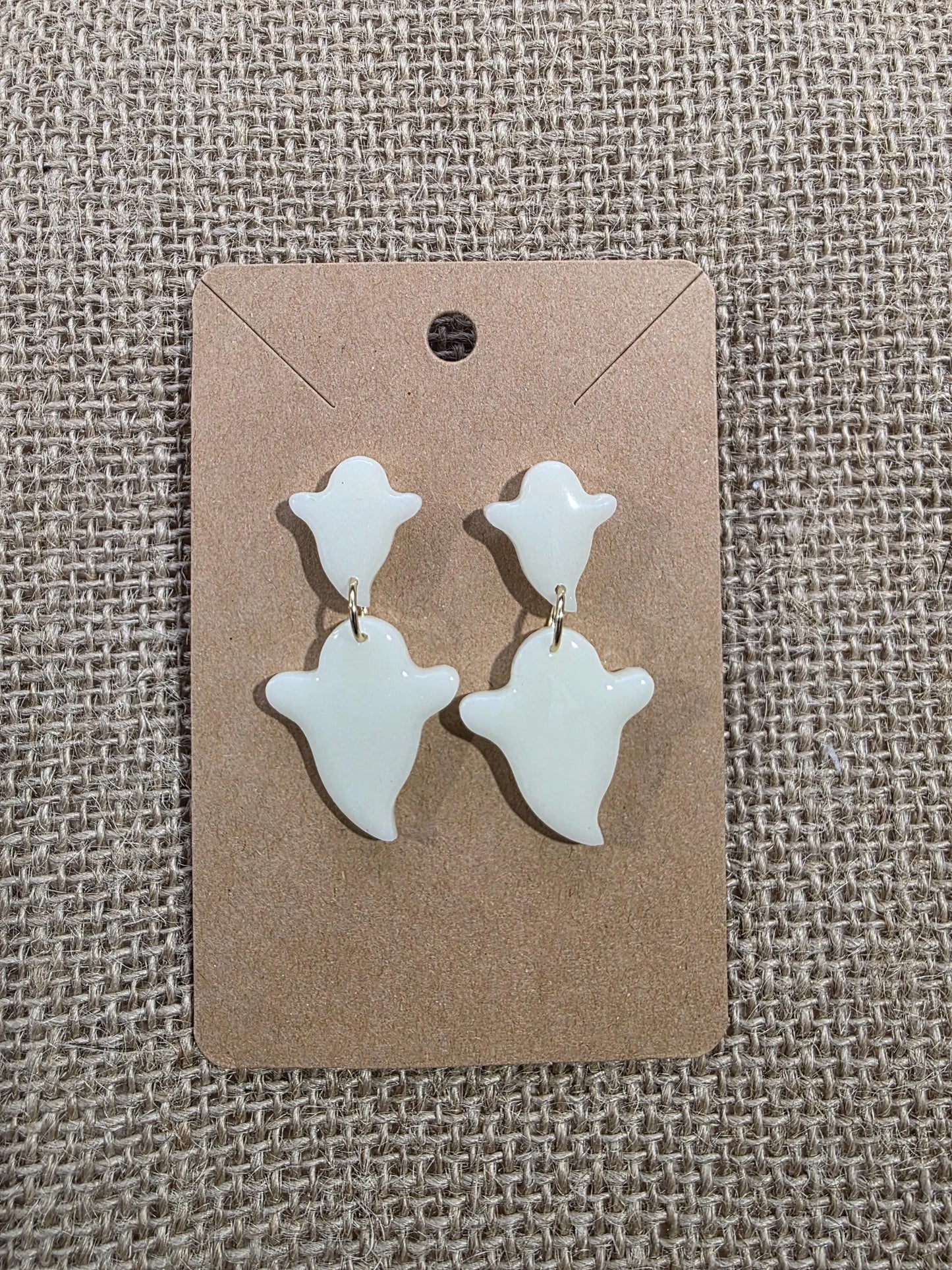 Boucles d'oreilles en argile polymère collection "BE SPOOKY" modèle "PhosboBoo!" - collection automne