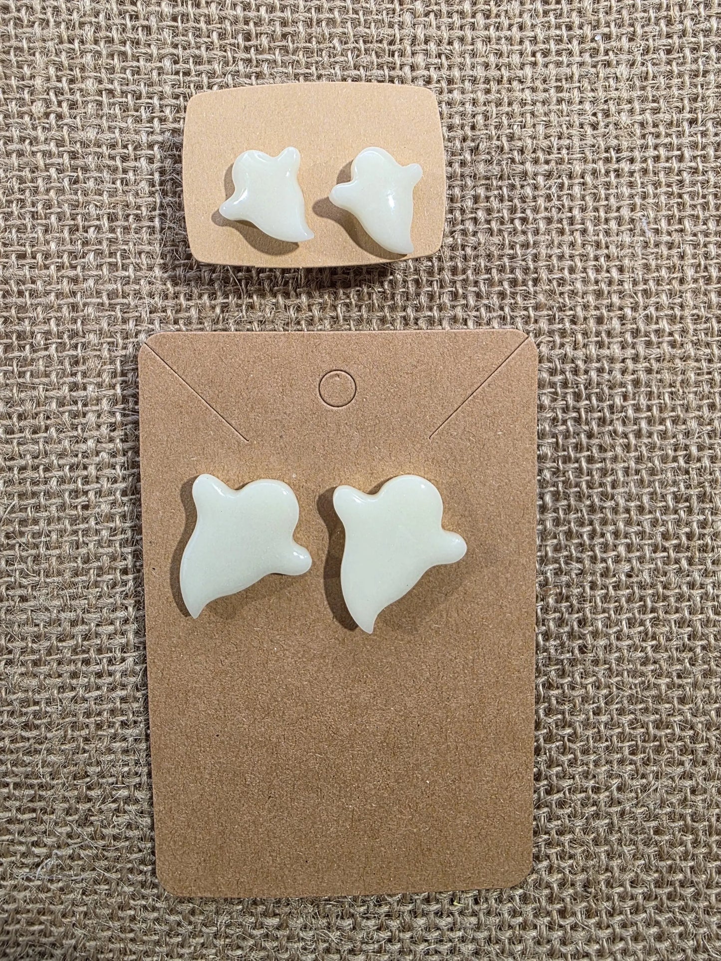 Boucles d'oreilles en argile polymère collection "BE SPOOKY" modèle "PhosboBoo!" - collection automne