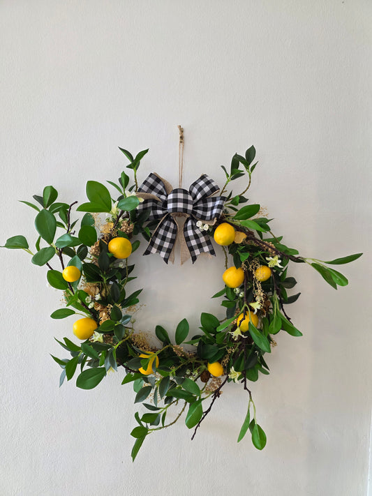 Couronne de porte été "Dolce Limone"