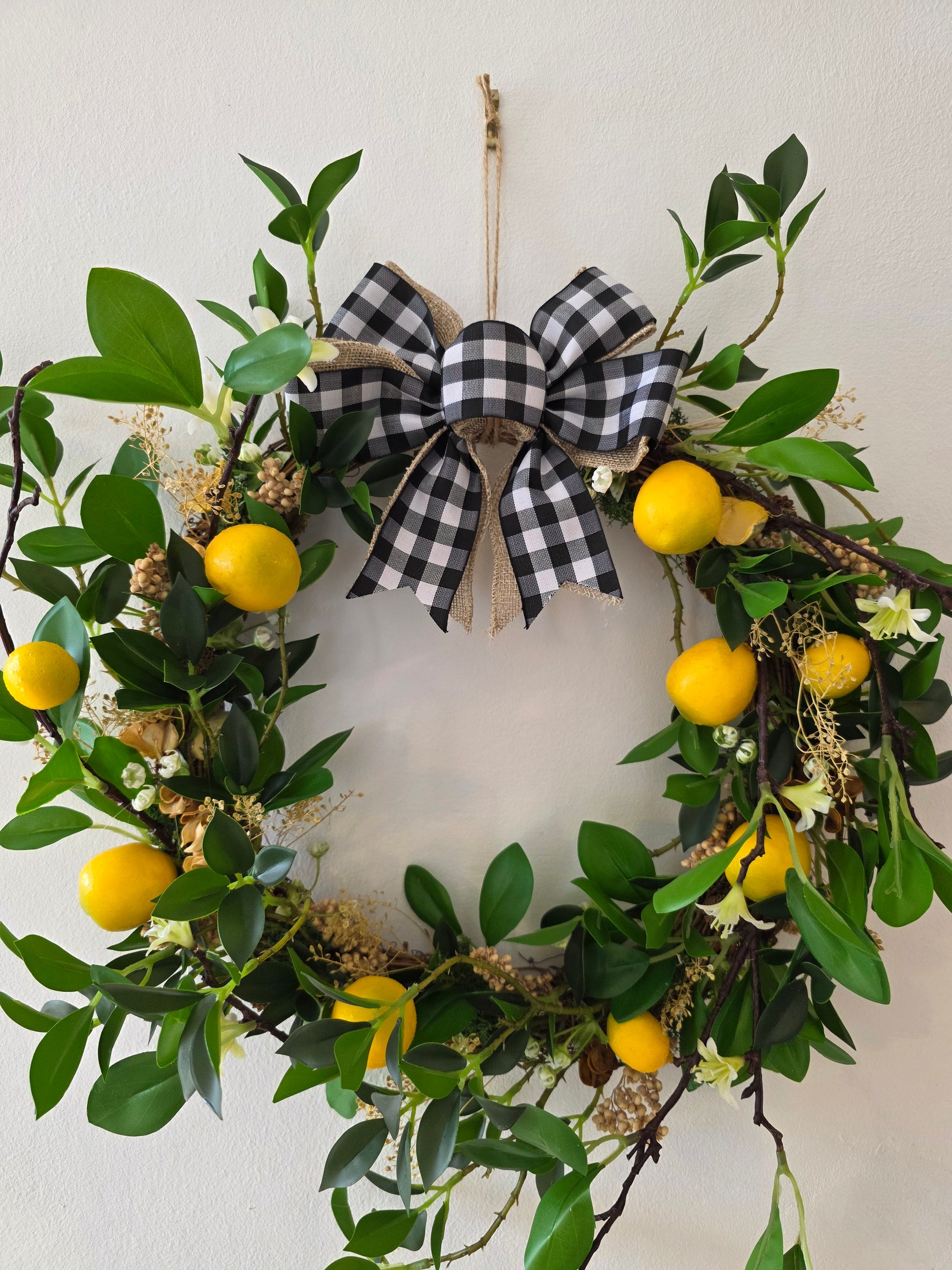 Couronne de porte été "Dolce Limone"