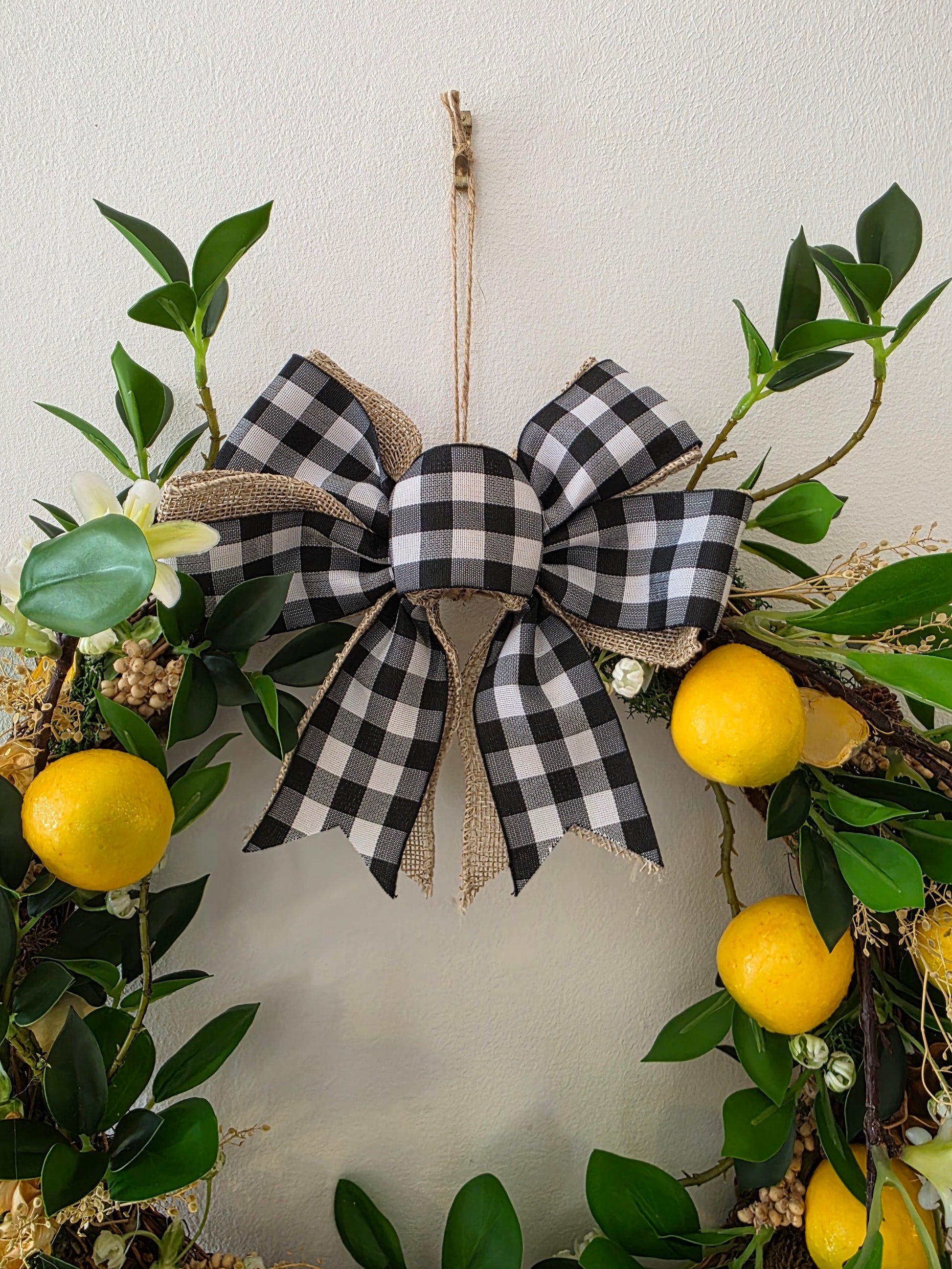 Couronne de porte été "Dolce Limone"