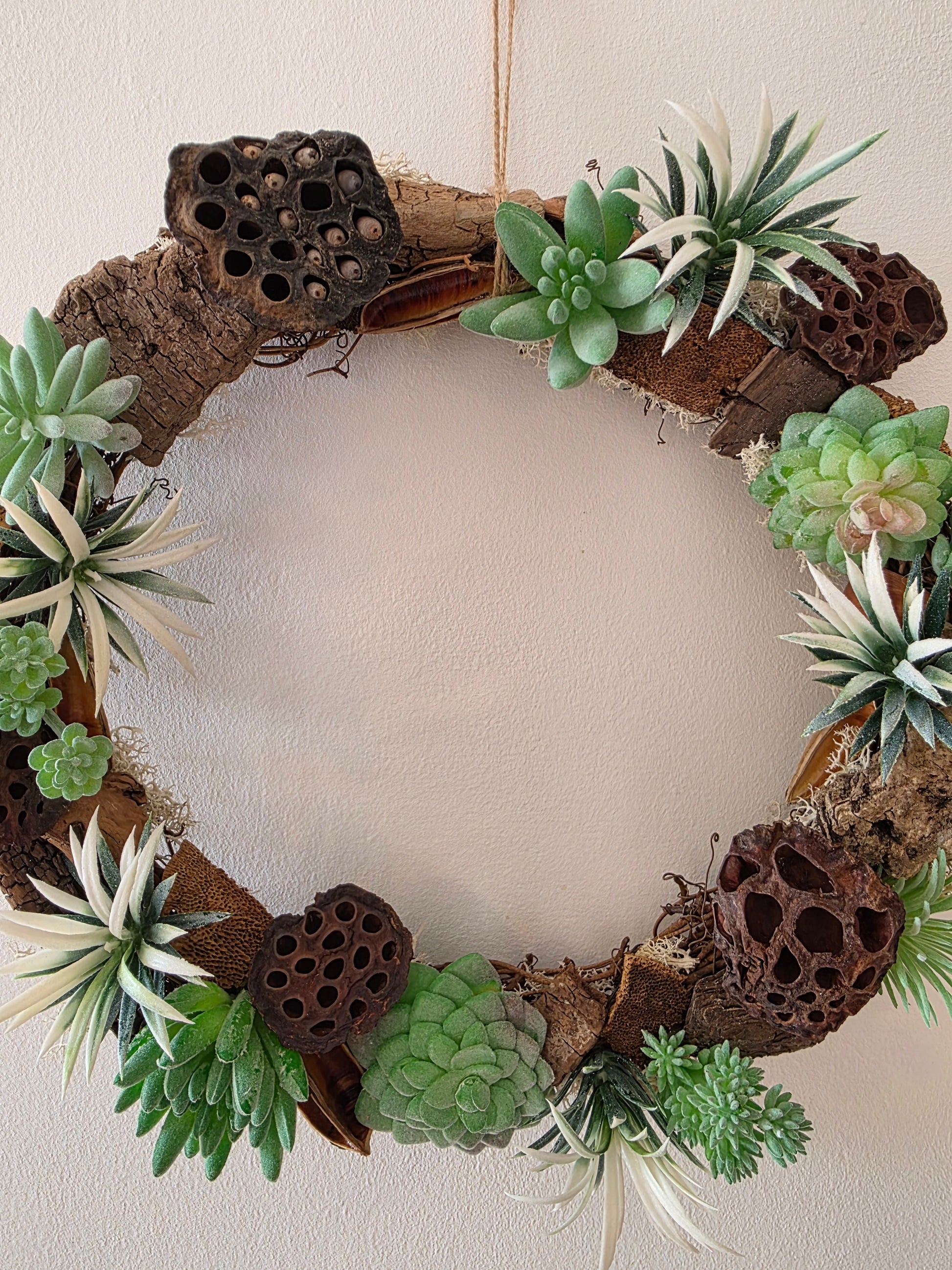 Couronne de porte été Jardin Suspendu