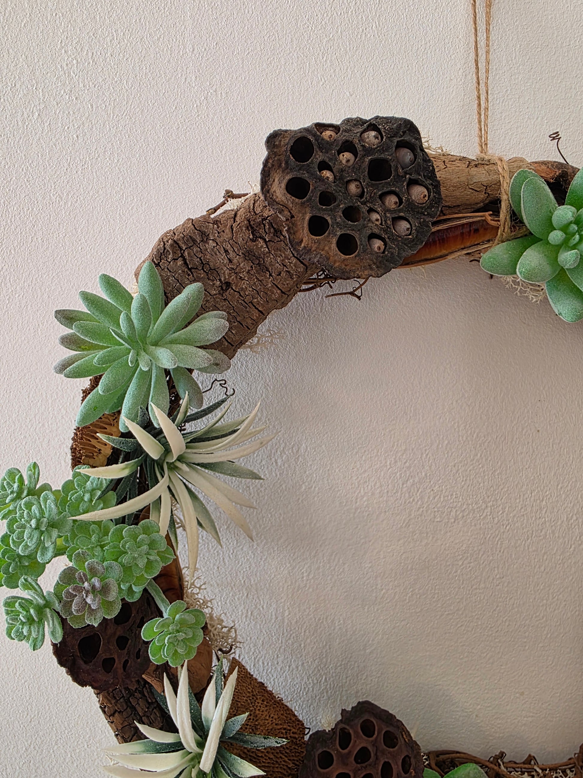 Couronne de porte été Jardin Suspendu