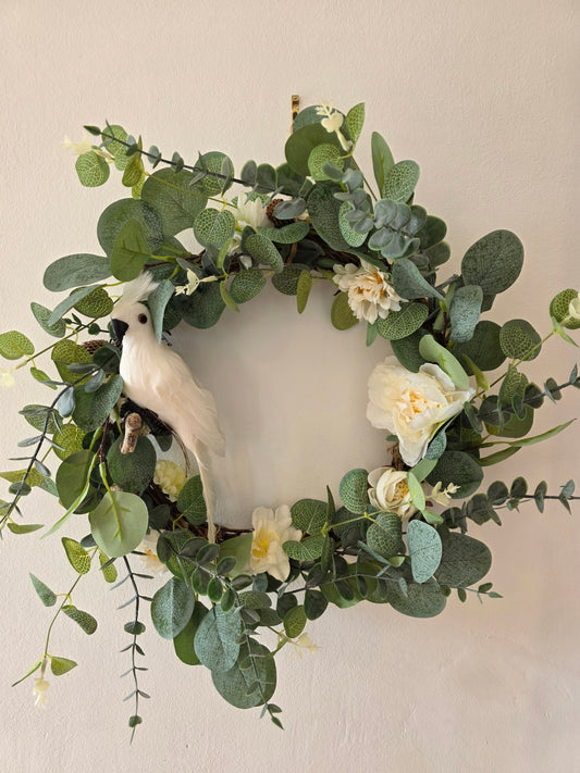 Couronne de porte été "Perla Verde"