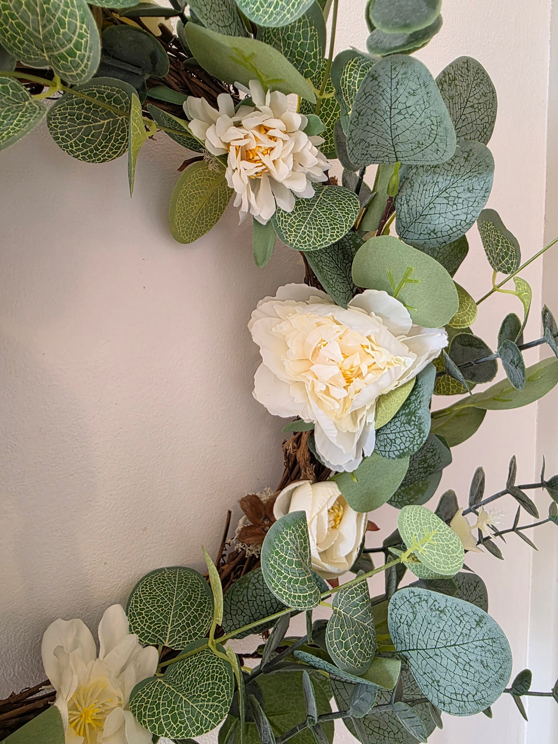 Couronne de porte été "Perla Verde"