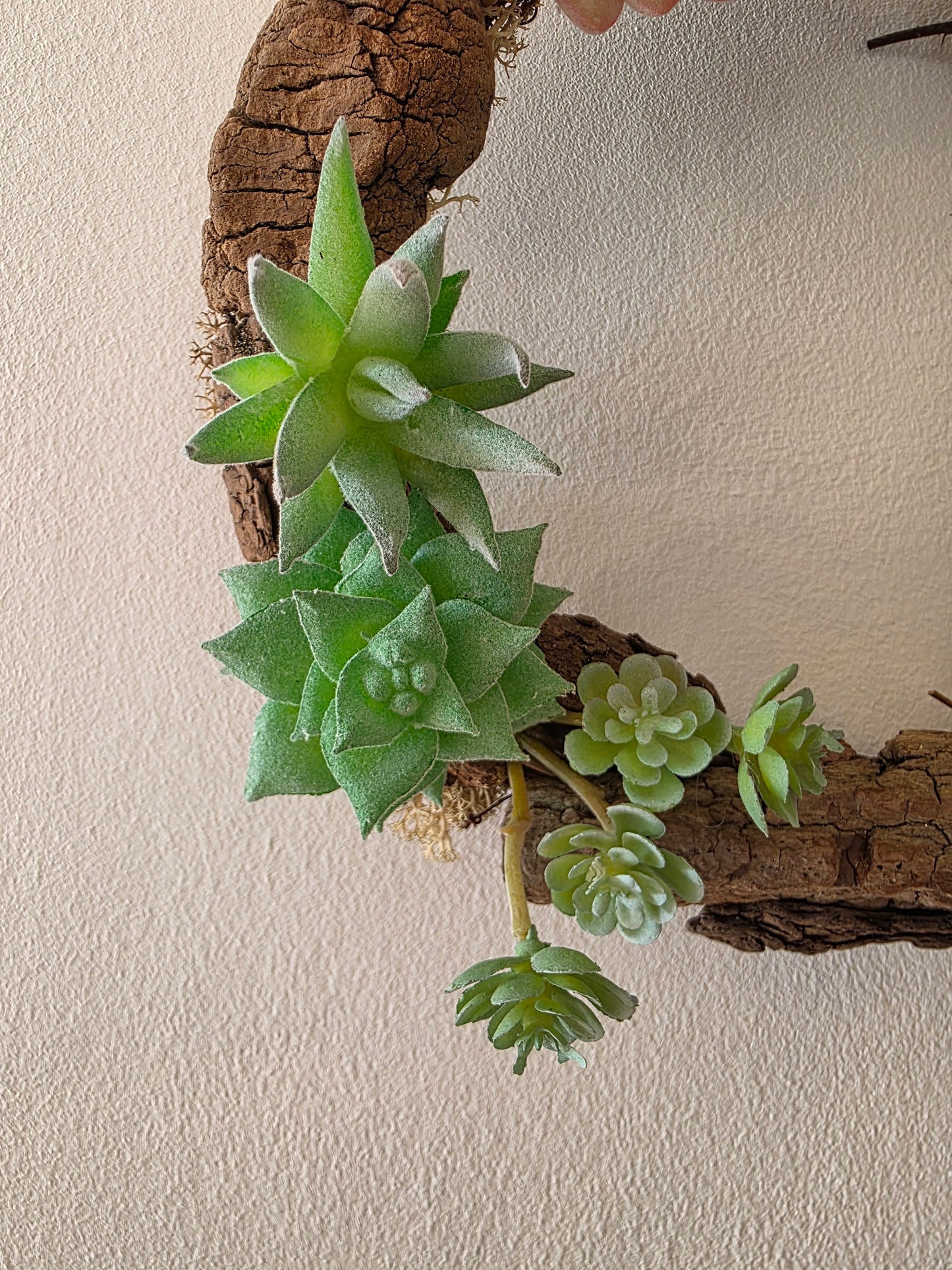 Couronne de porte été "Oasis de bois" - cadeau crémaillère - décoration intérieure estivale - cadeau d'anniversaire