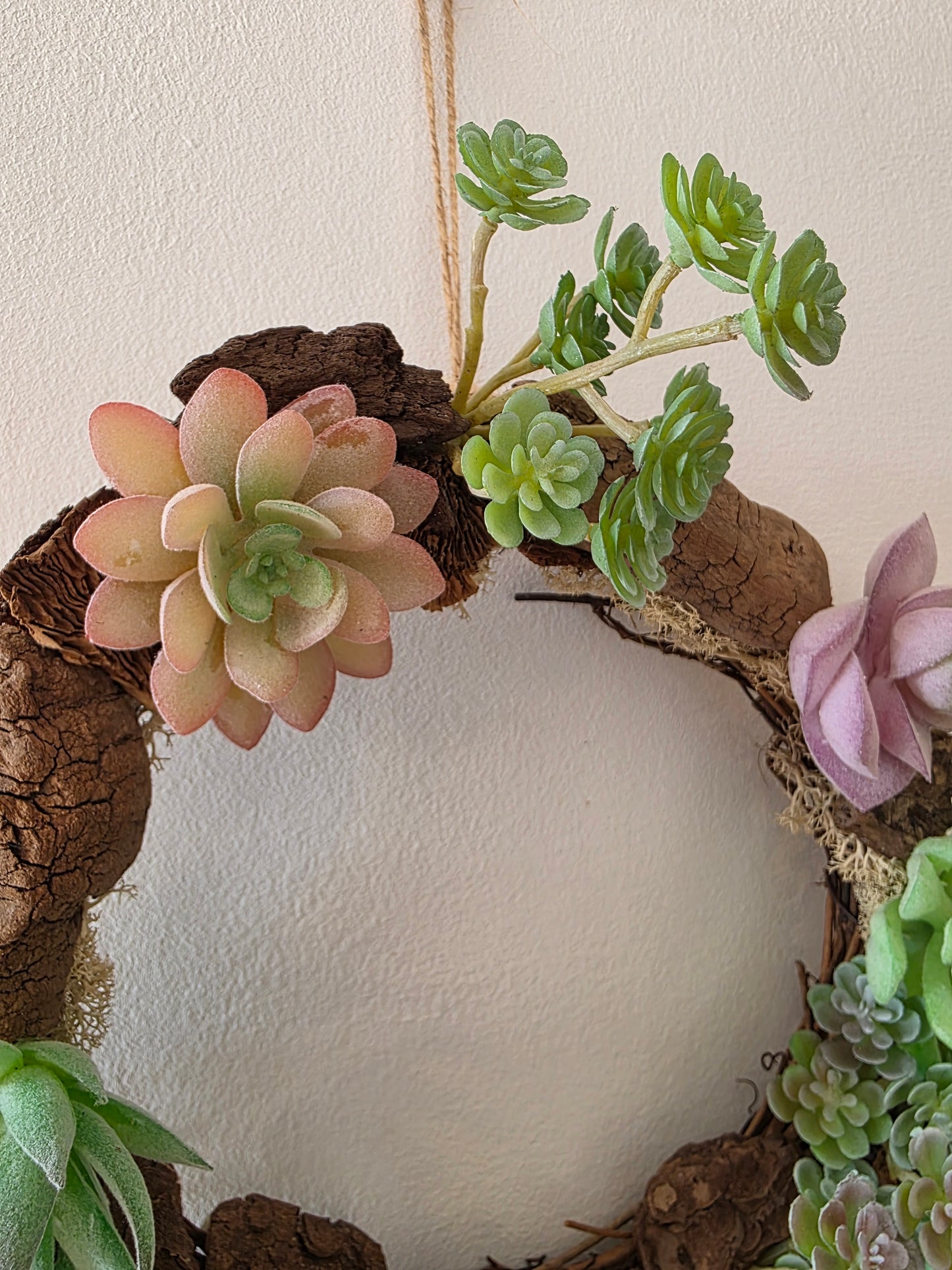 Couronne de porte été "Oasis de bois" - cadeau crémaillère - décoration intérieure estivale - cadeau d'anniversaire