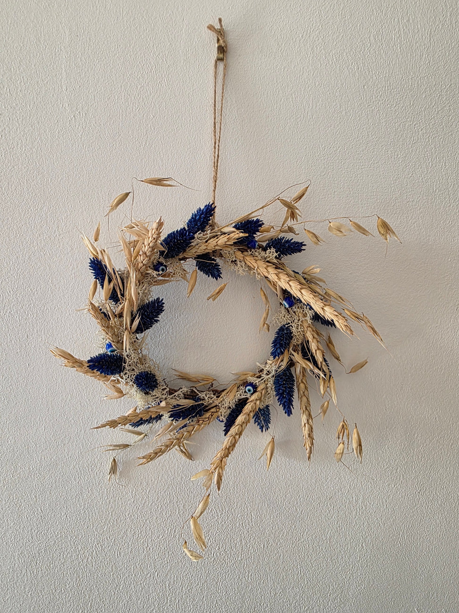 Couronne de porte été Lueur d'Azur