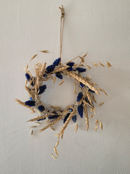 Couronne de porte été Lueur d'Azur