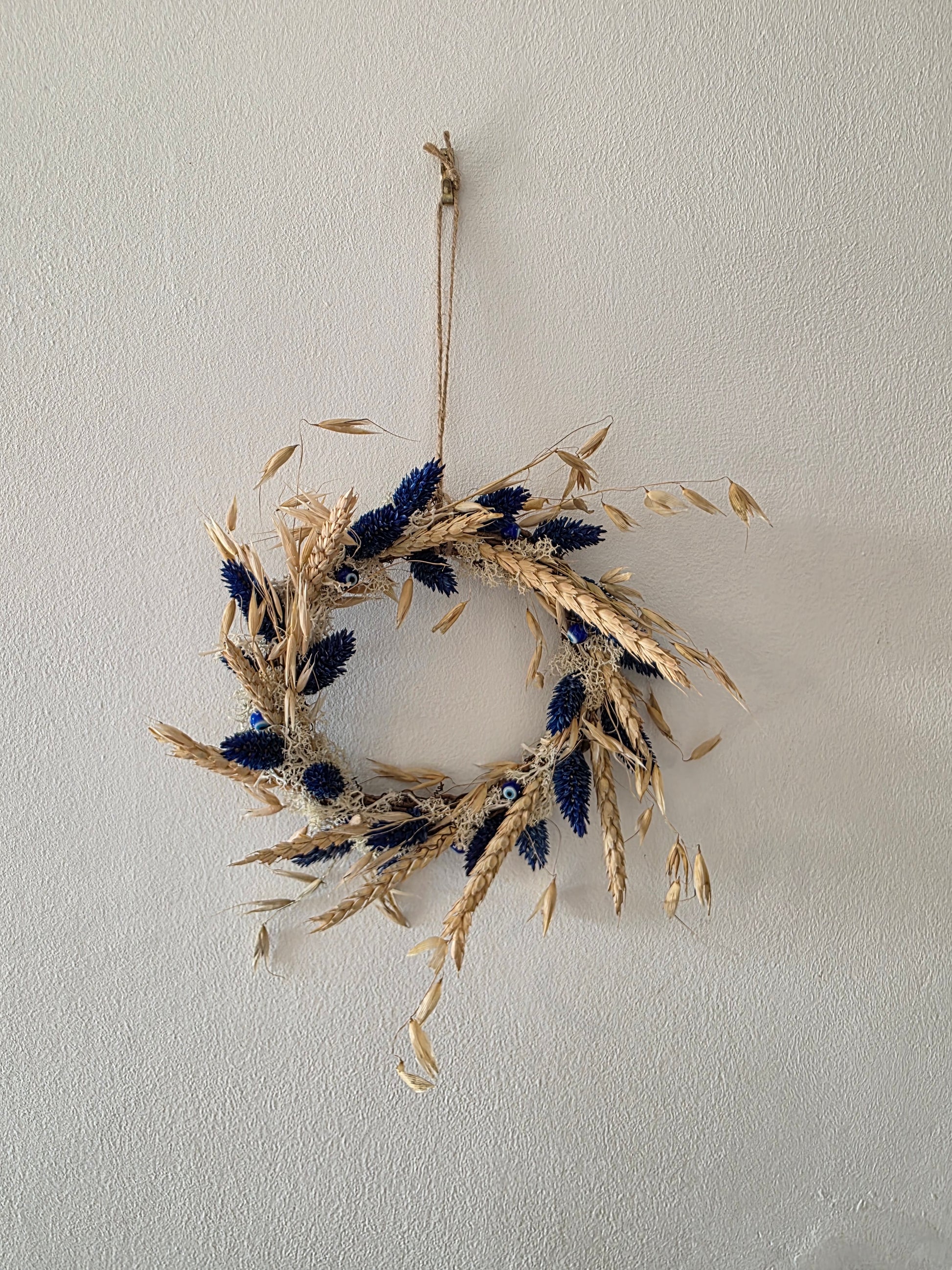 Couronne de porte été Lueur d'Azur