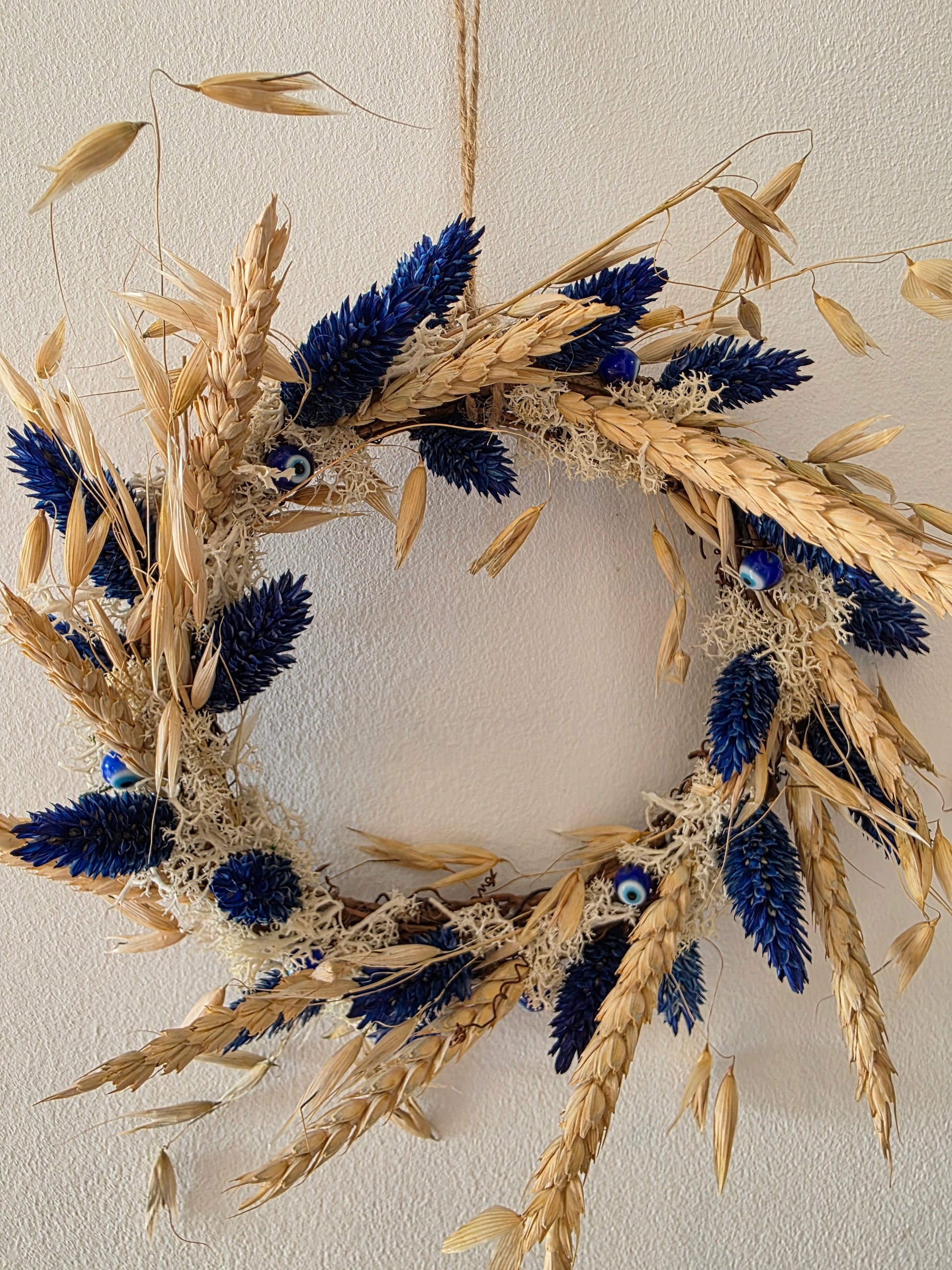 Couronne de porte été Lueur d'Azur