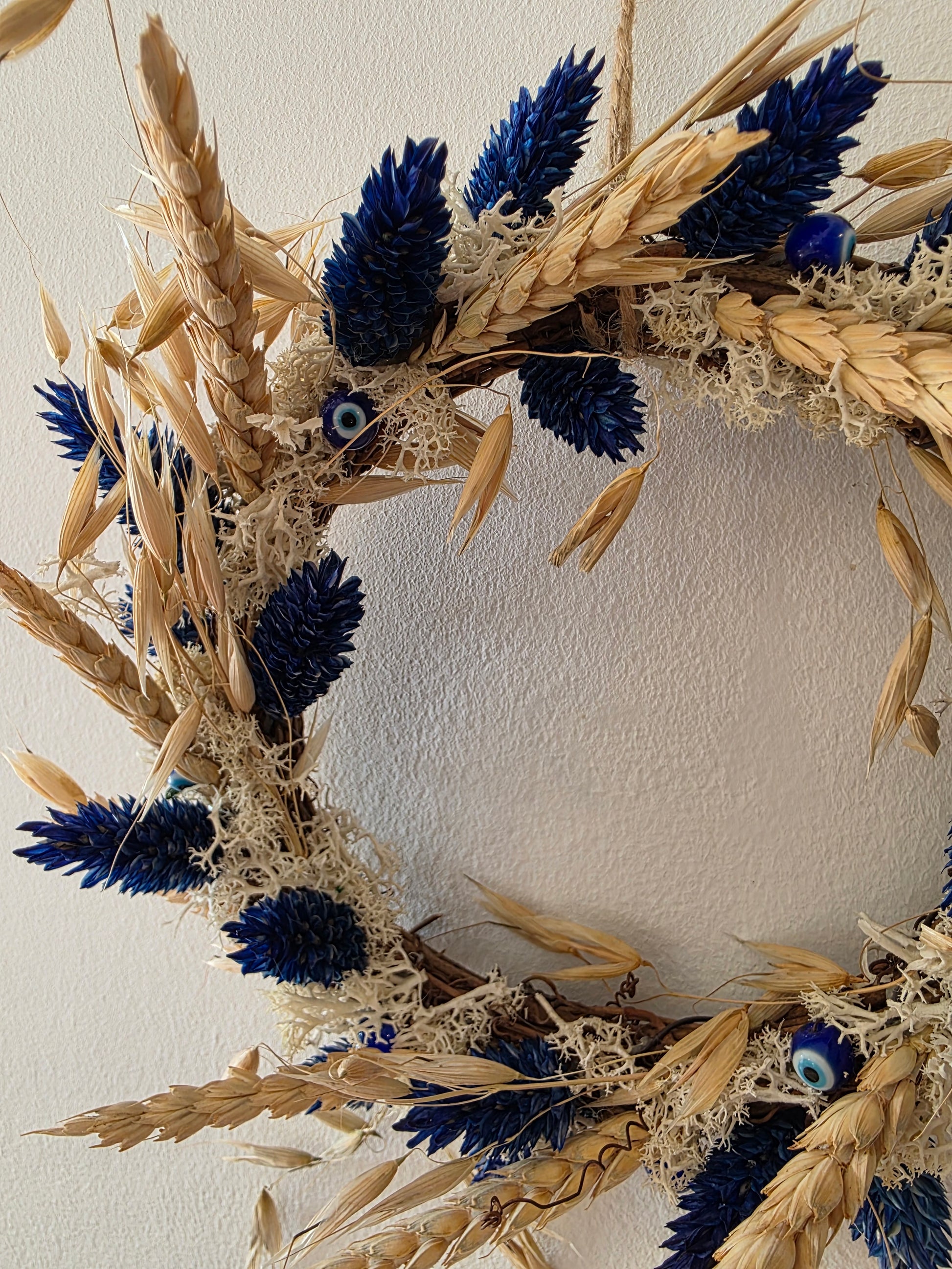 Couronne de porte été Lueur d'Azur