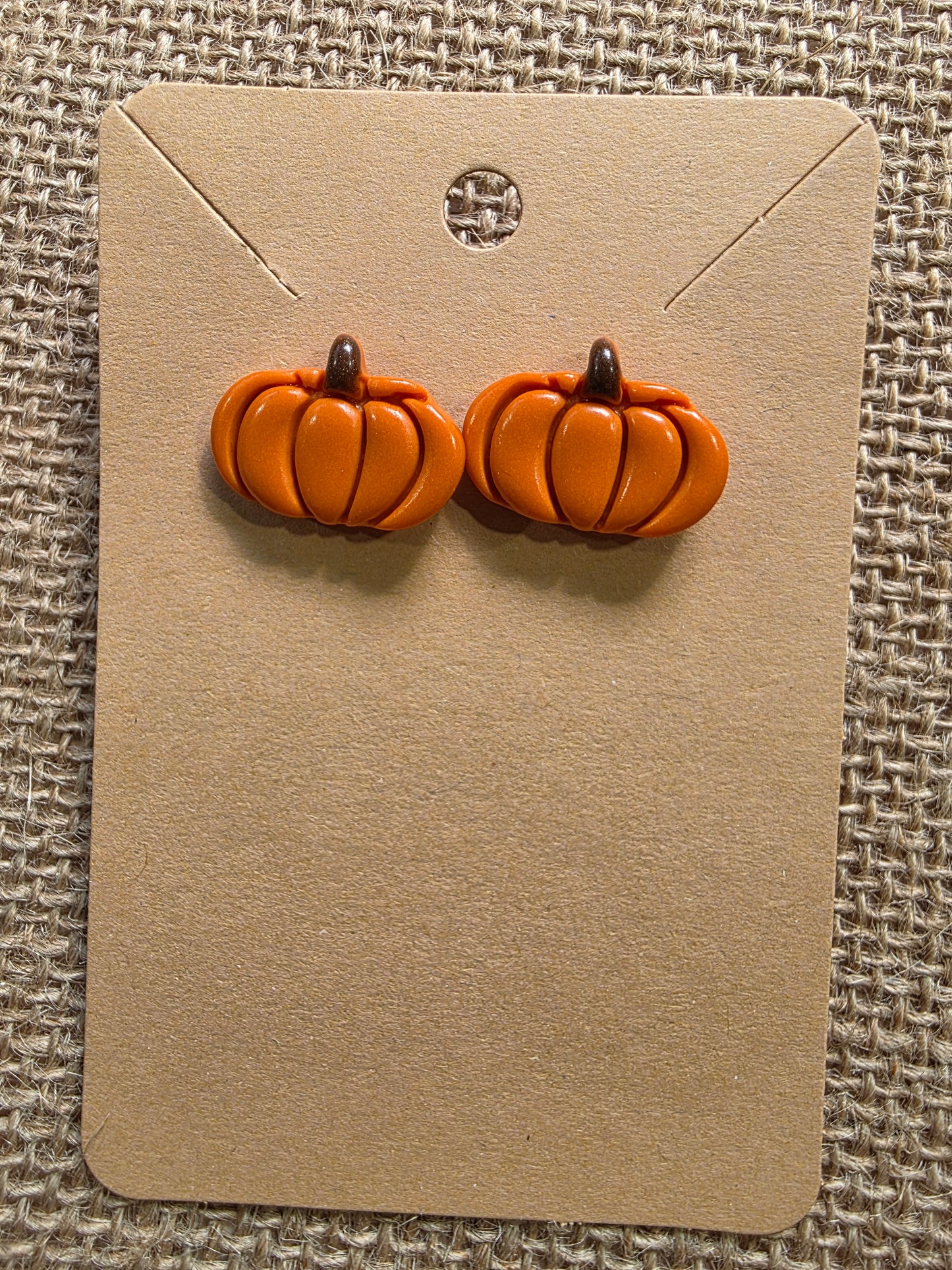 Boucles d'oreilles en argile polymère collection ESPRIT D'AUTOMNE modèle Citrouillettes - collection automne
