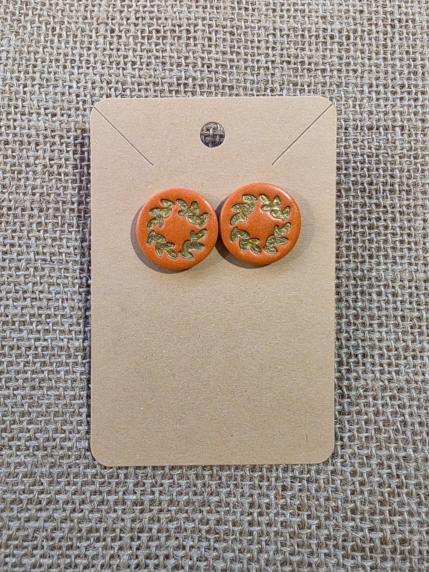 Boucles d'oreilles en argile polymère collection LUNA modèles Orphélia - collection automne 2025