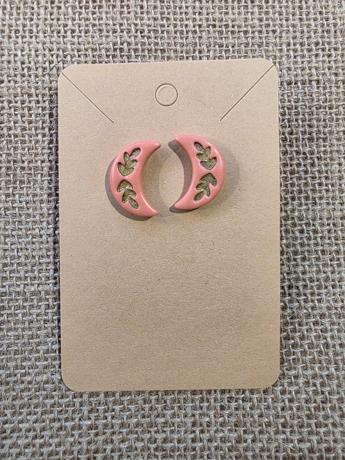Boucles d'oreilles en argile polymère collection LUNA modèles Orphélia - collection automne 2025