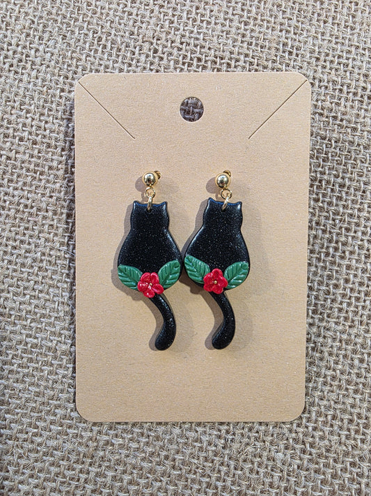 Boucles d'oreilles en argile polymère collection "BE SPOOKY" modèle "Salem" - collection automne