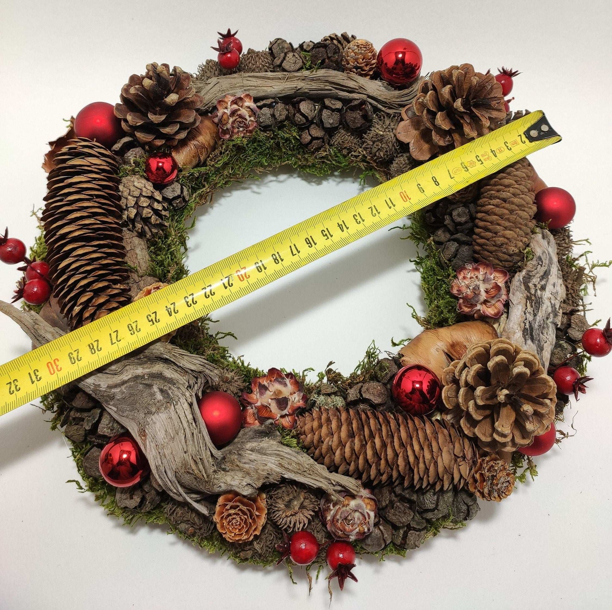 Couronne de porte, couronne de Noël "Into the wood"
