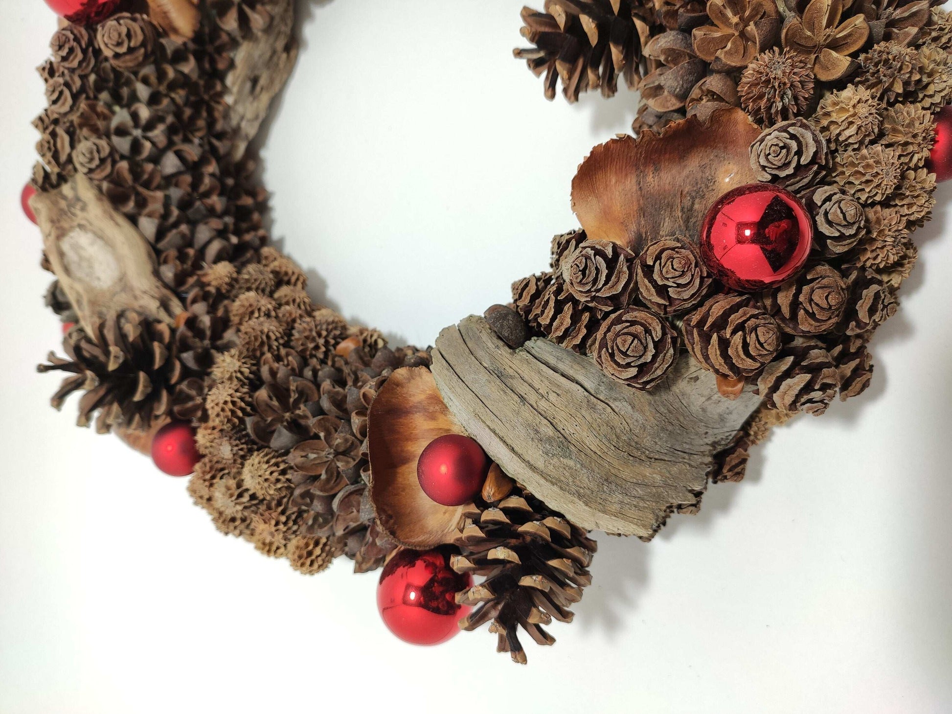 Couronne de porte, couronne de Noël "Intemporelle Nature"