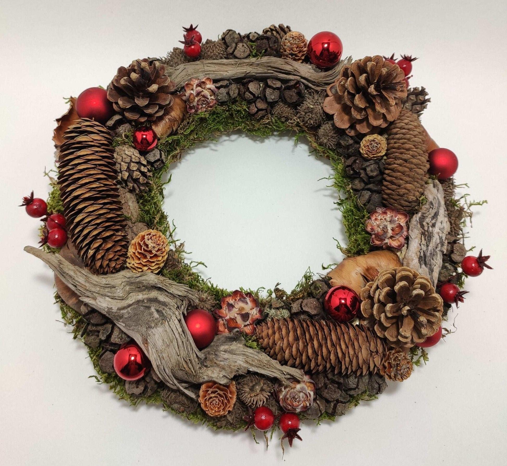 Couronne de porte, couronne de Noël "Into the wood"