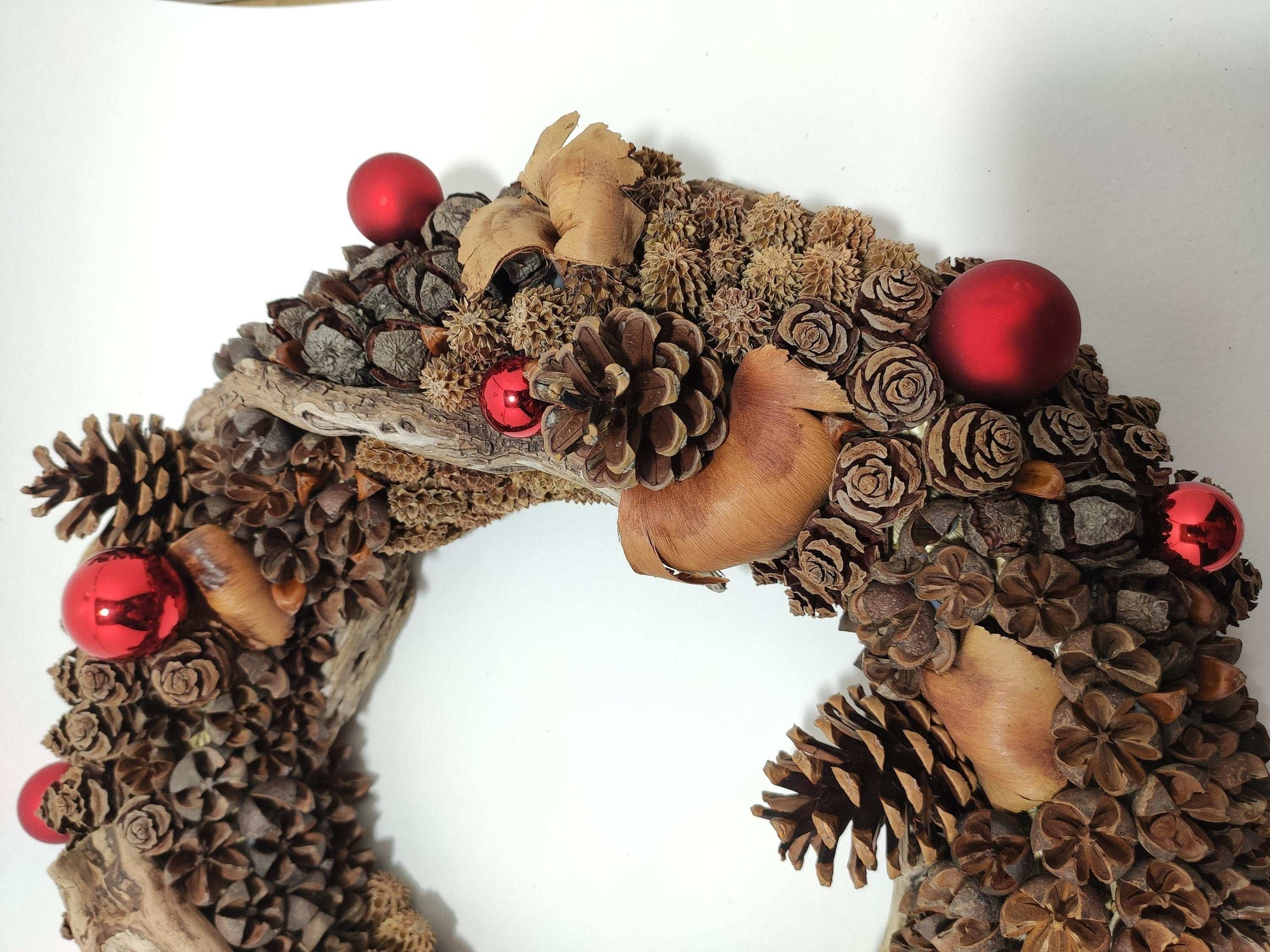 Couronne de porte, couronne de Noël "Intemporelle Nature"