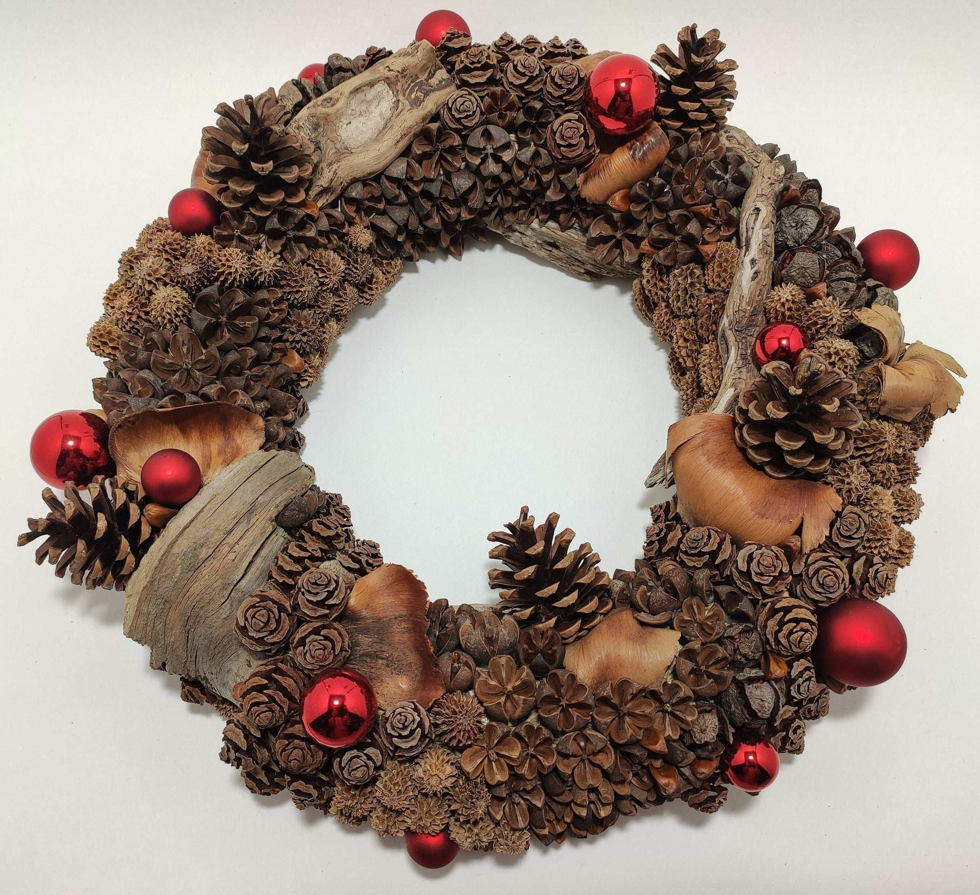 Couronne de porte, couronne de Noël "Intemporelle Nature"