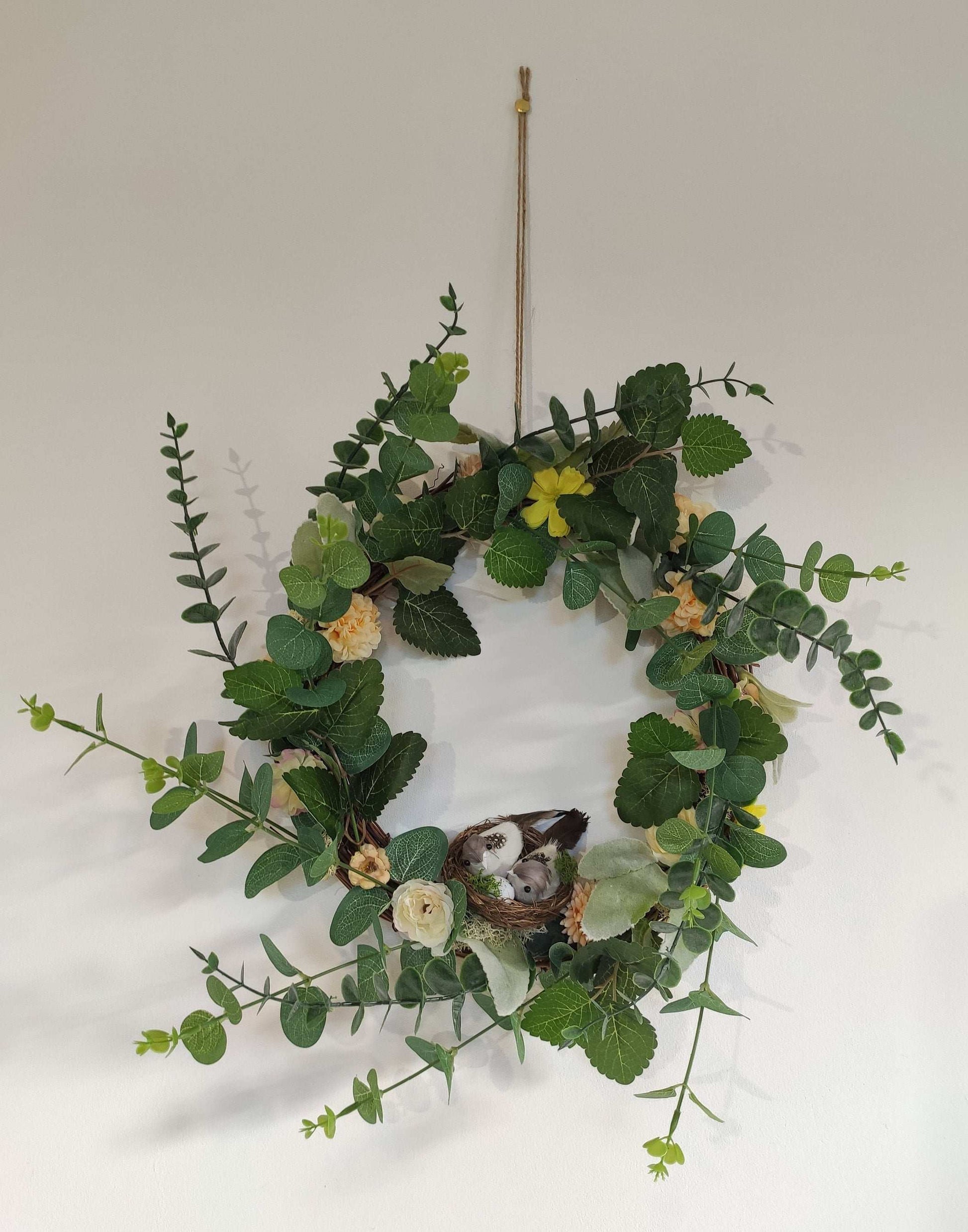 Couronne de porte - Fluffy Yellow