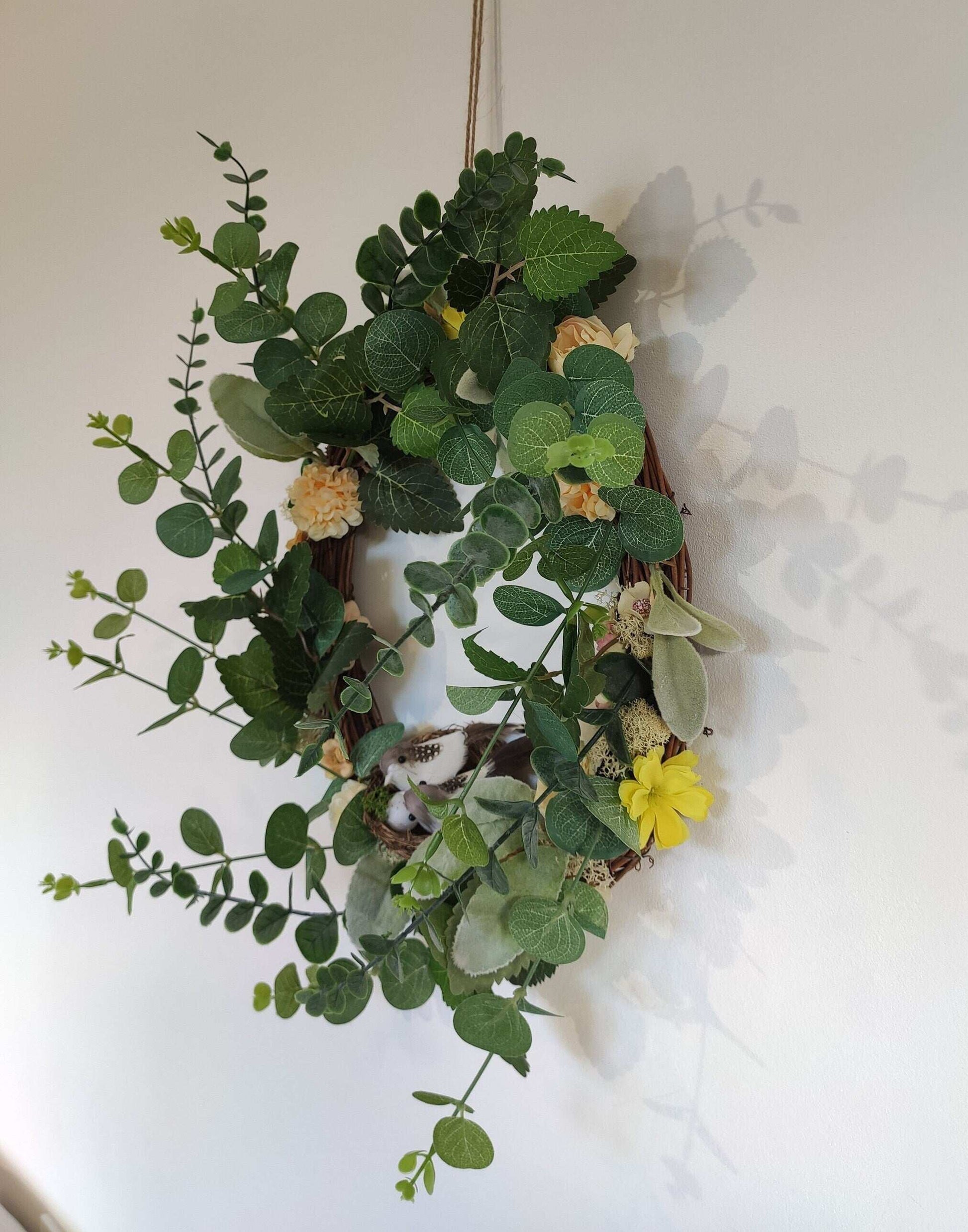 Couronne de porte - Fluffy Yellow