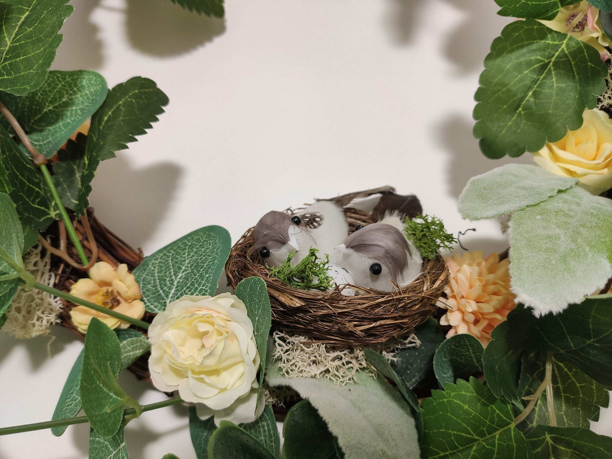 Couronne de porte - Fluffy Yellow