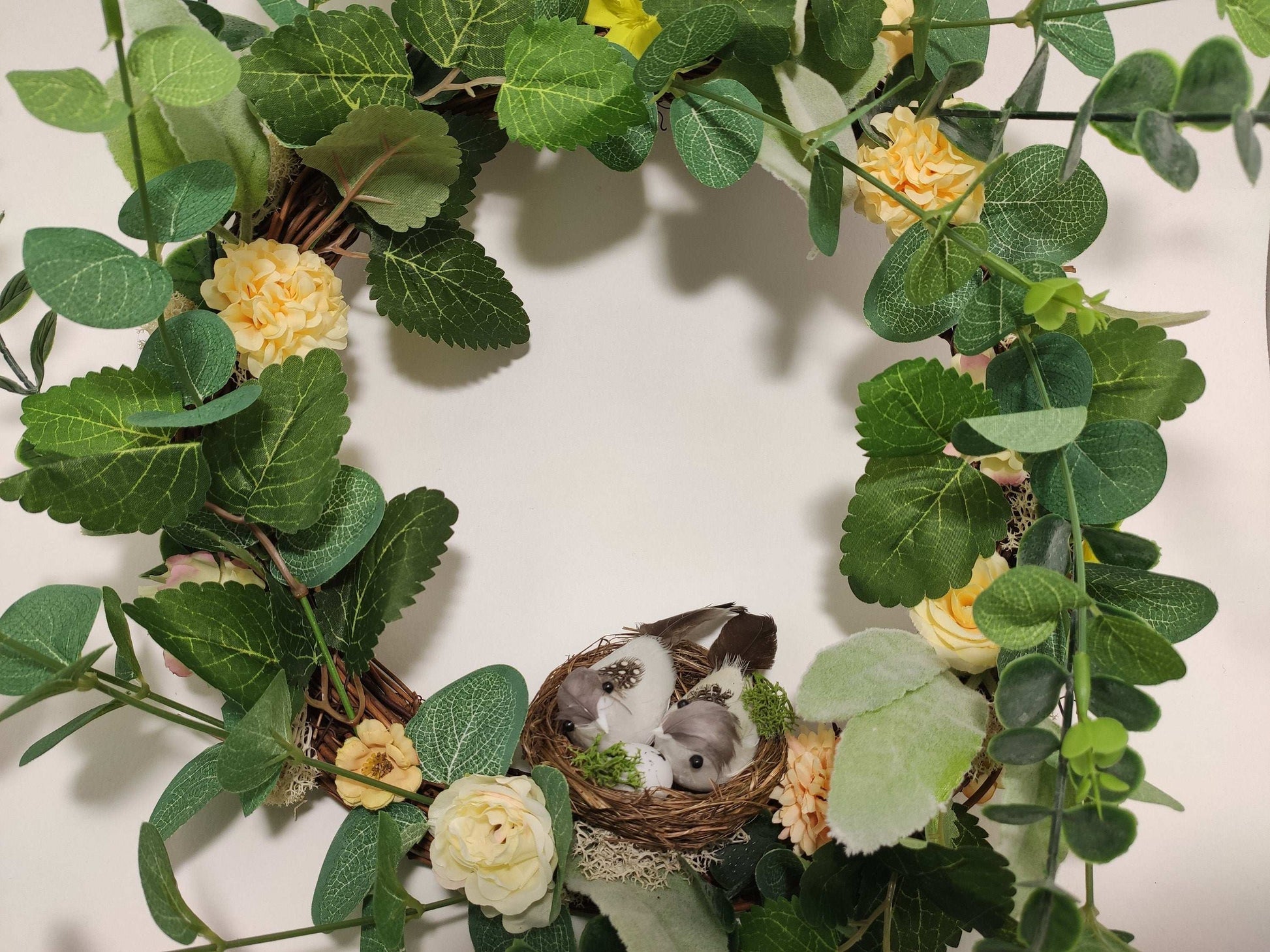 Couronne de porte - Fluffy Yellow