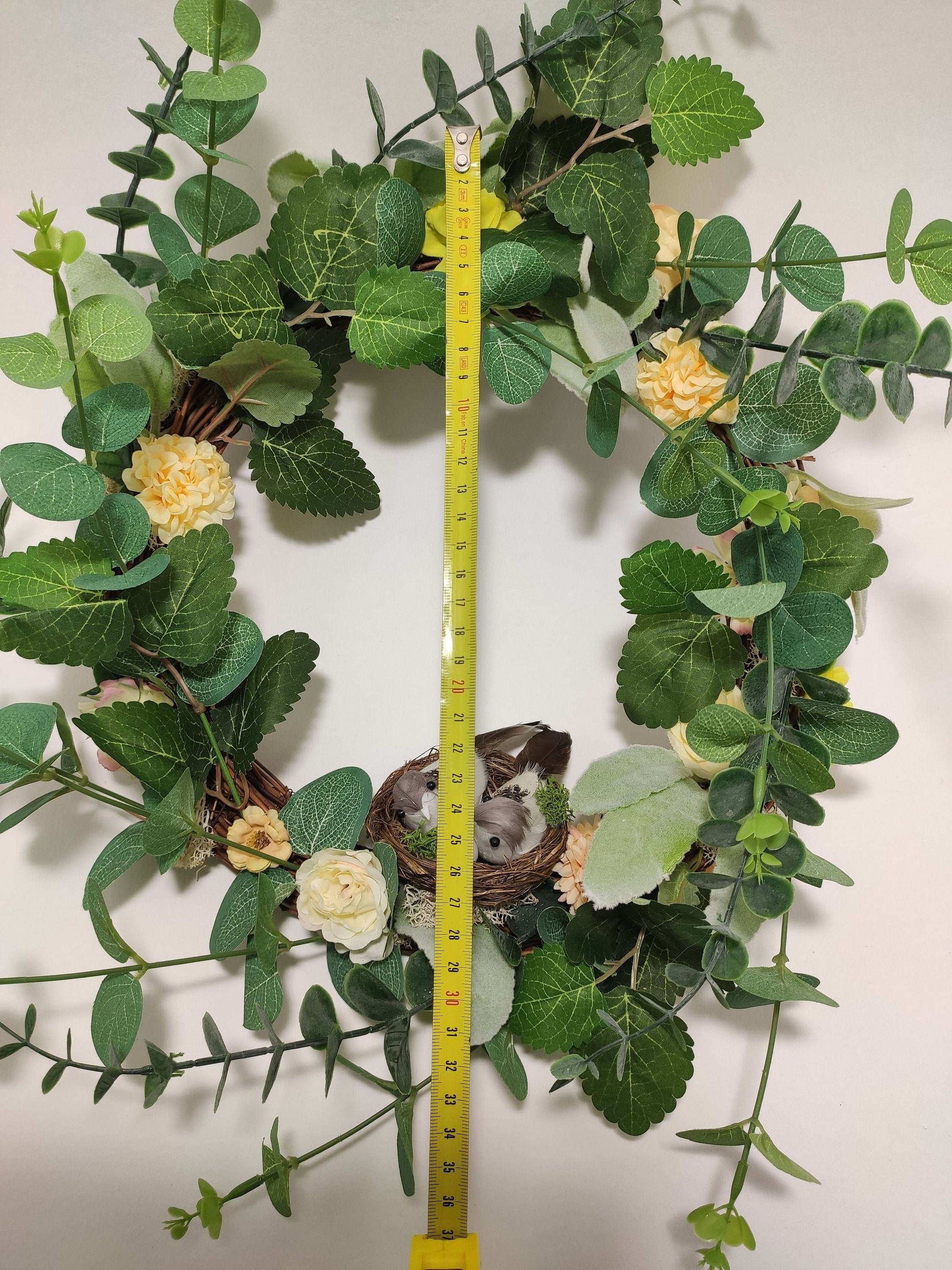 Couronne de porte - Fluffy Yellow