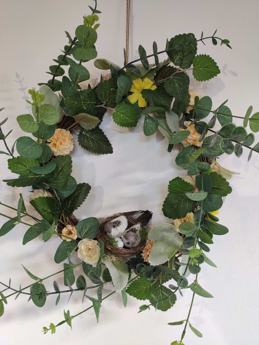 Couronne de porte - Fluffy Yellow