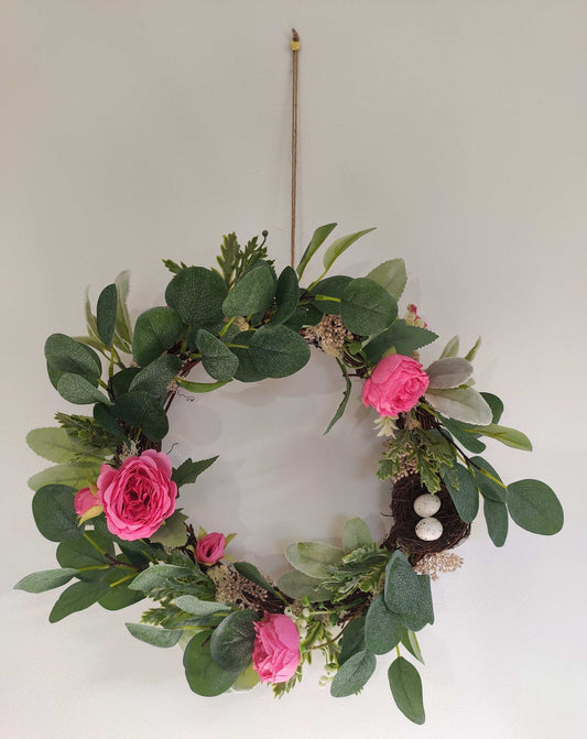 Couronne de porte - Pivoine mon Amour