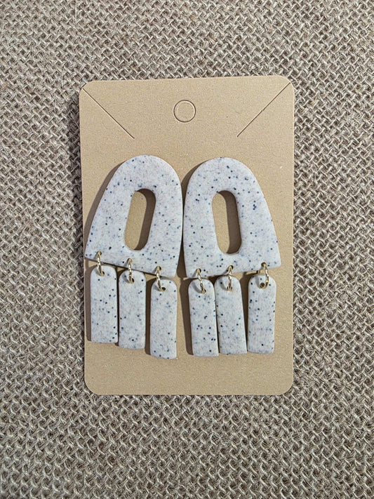 Boucles d'oreilles "Méduse Bohème" en argile polymère, collection "Bohemian Summer", été 25