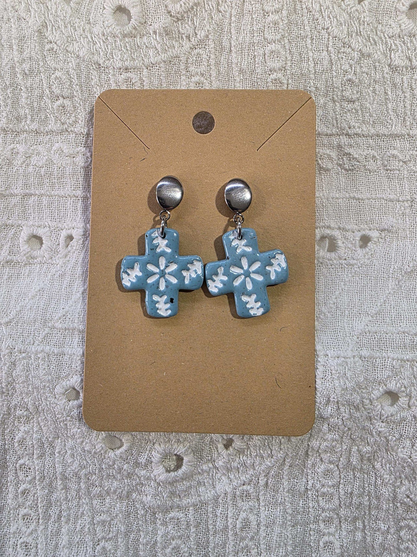 Boucles d'oreilles "Penelope" en argile polymère, collection "Bohemian Summer", été 25