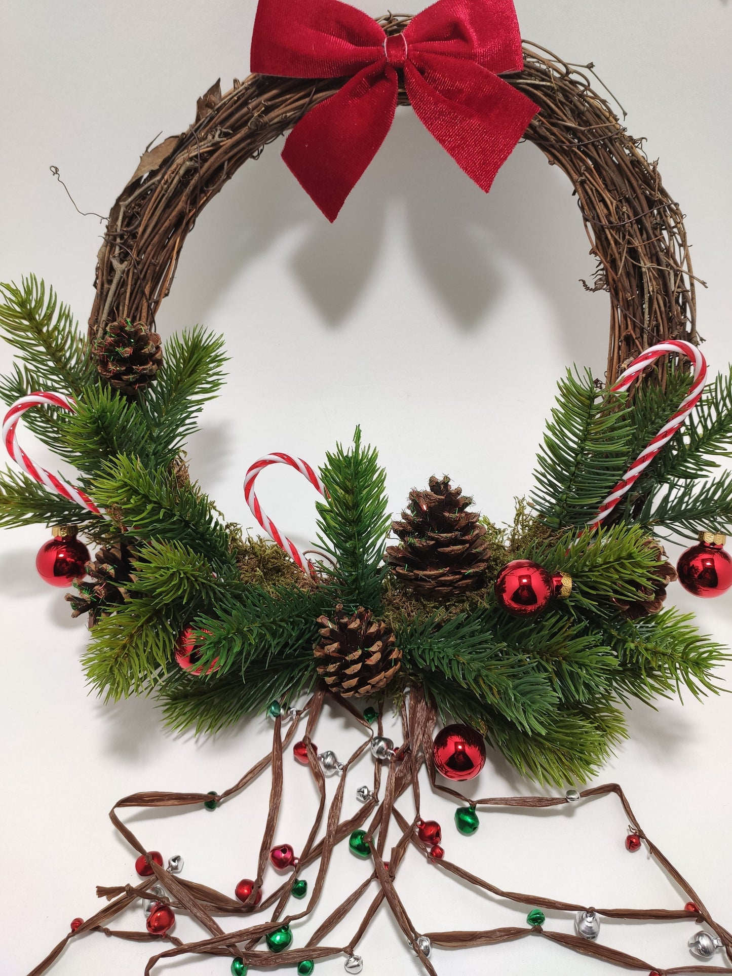 Couronne de Noël "Mon sucre d'orge"