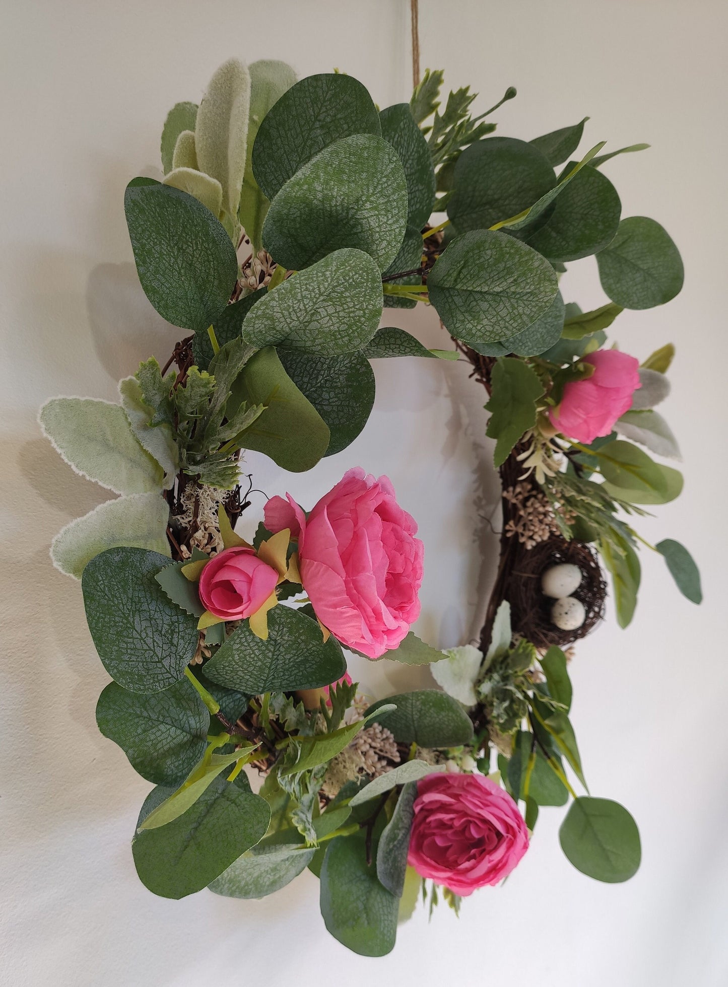 Couronne de porte - Pivoine mon Amour