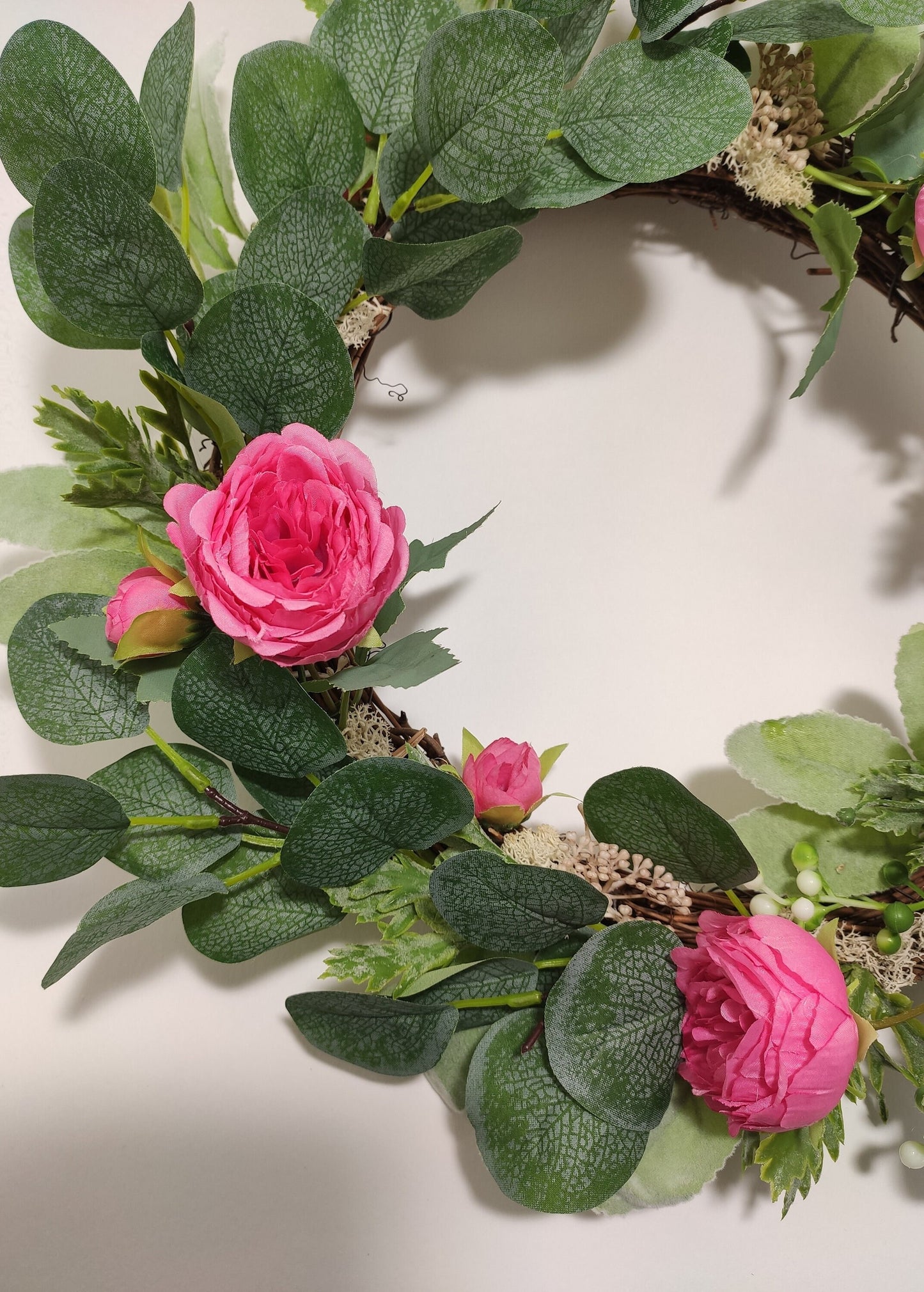Couronne de porte - Pivoine mon Amour