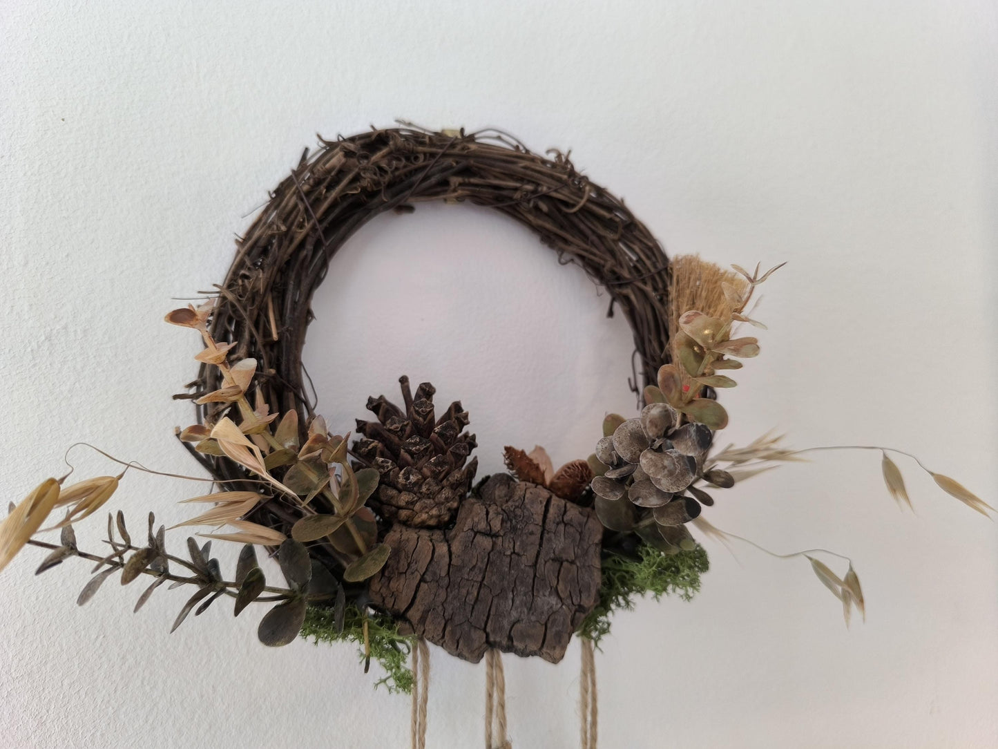 Cloche de sorcière décorative - Couronne de porte "Libellule" diamètre 15 cm