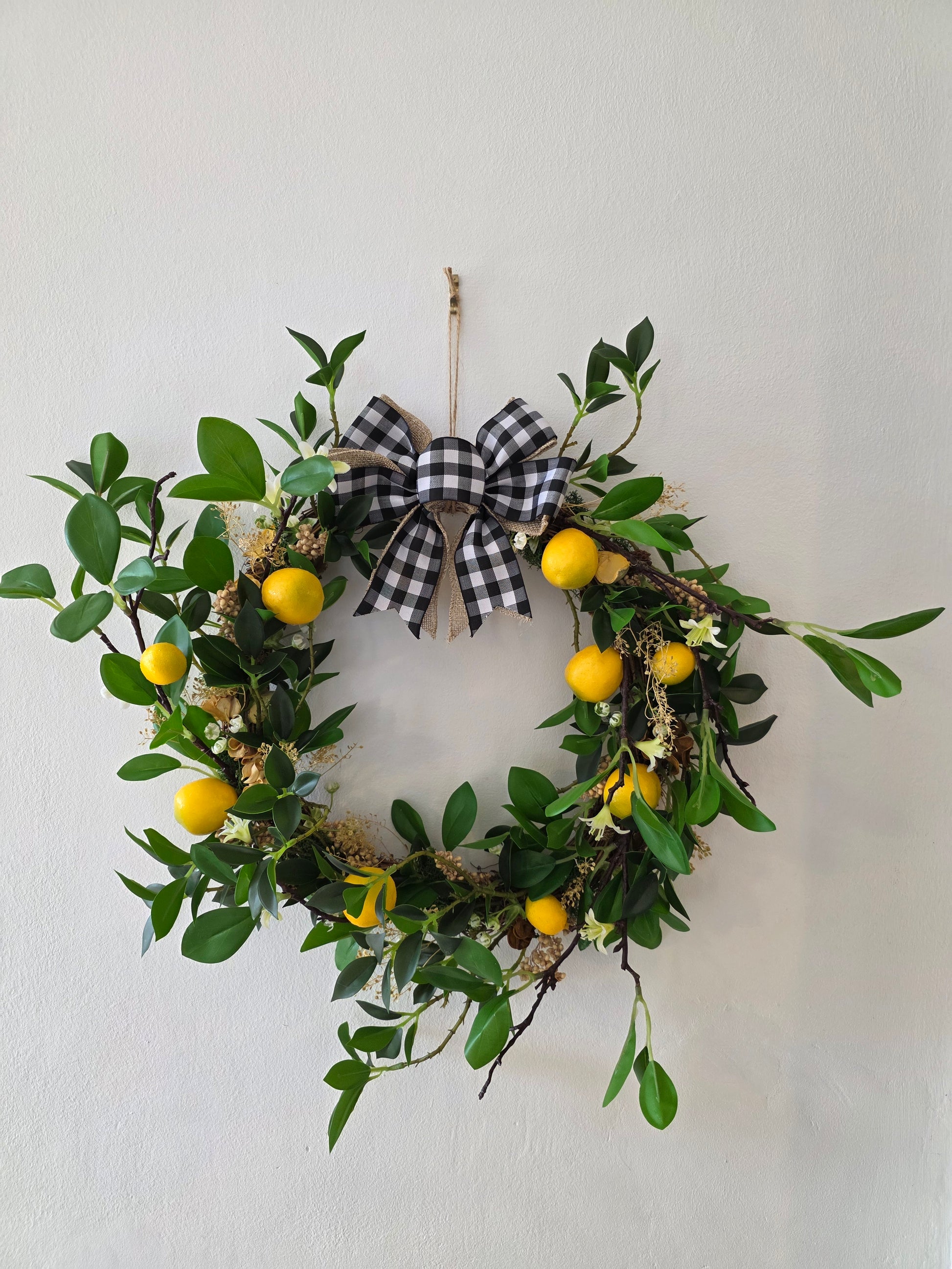 Couronne de porte été "Dolce Limone" 