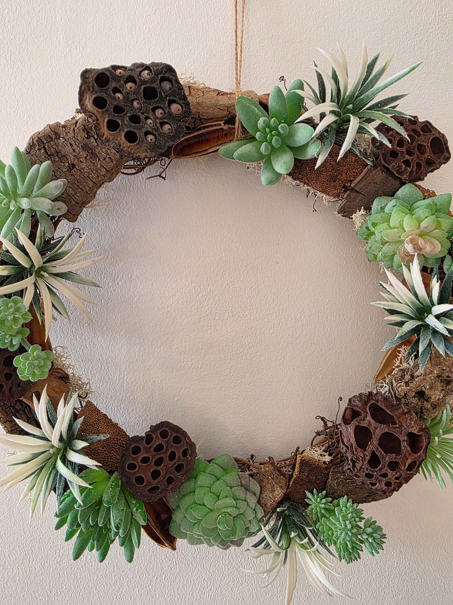 Couronne de porte été Jardin Suspendu 