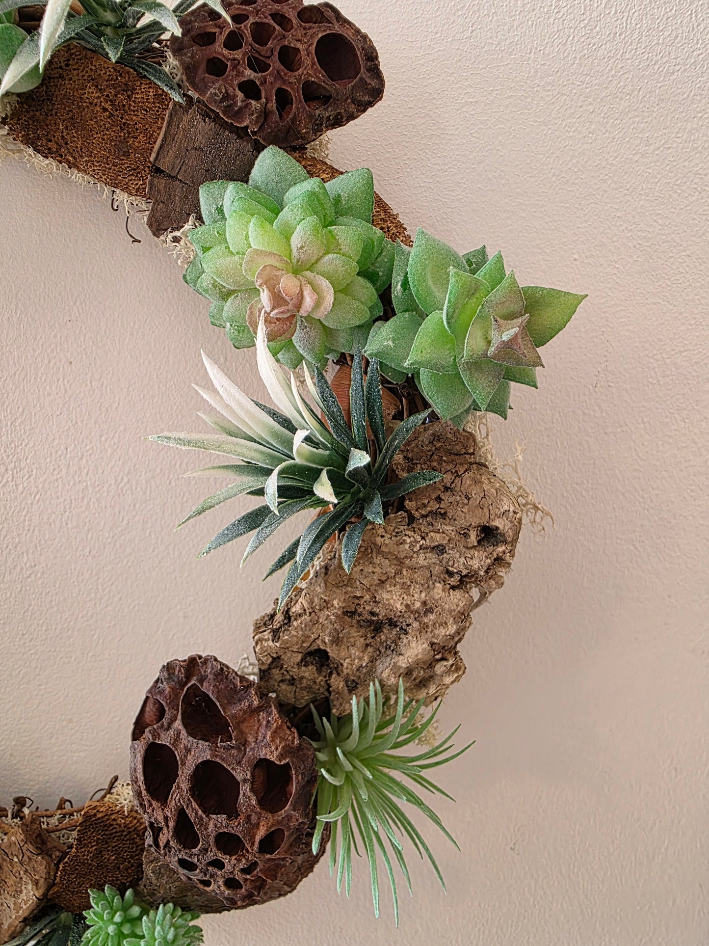 Couronne de porte été Jardin Suspendu - cadeau crémaillère - décoration intérieure estivale - cadeau d'anniversaire