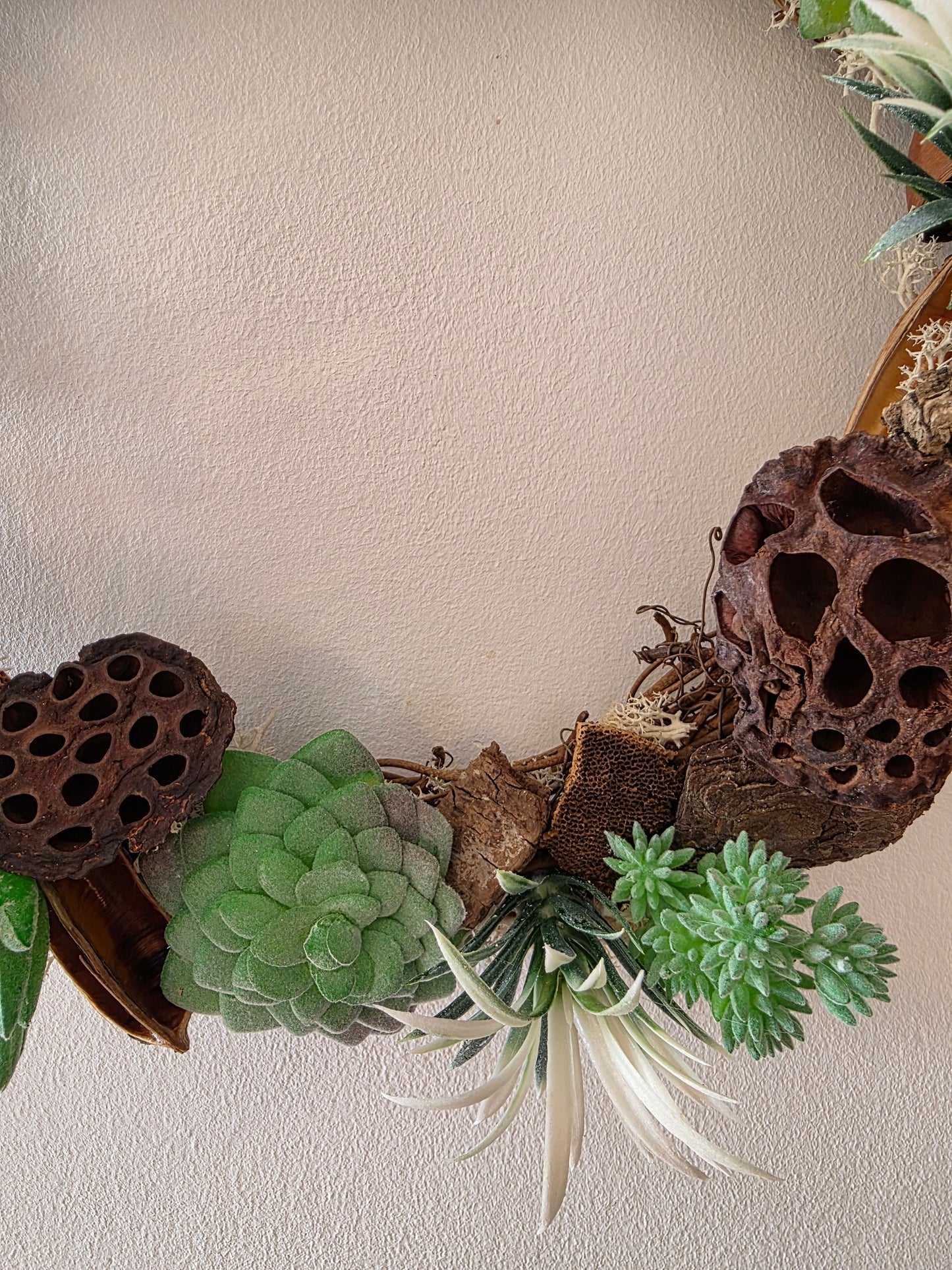 Couronne de porte été Jardin Suspendu - cadeau crémaillère - décoration intérieure estivale - cadeau d'anniversaire
