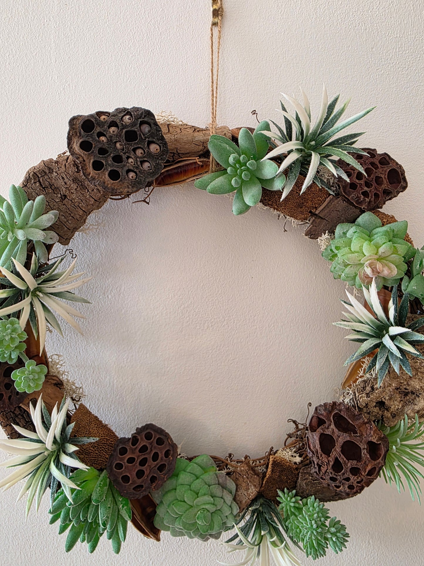 Couronne de porte été Jardin Suspendu - cadeau crémaillère - décoration intérieure estivale - cadeau d'anniversaire