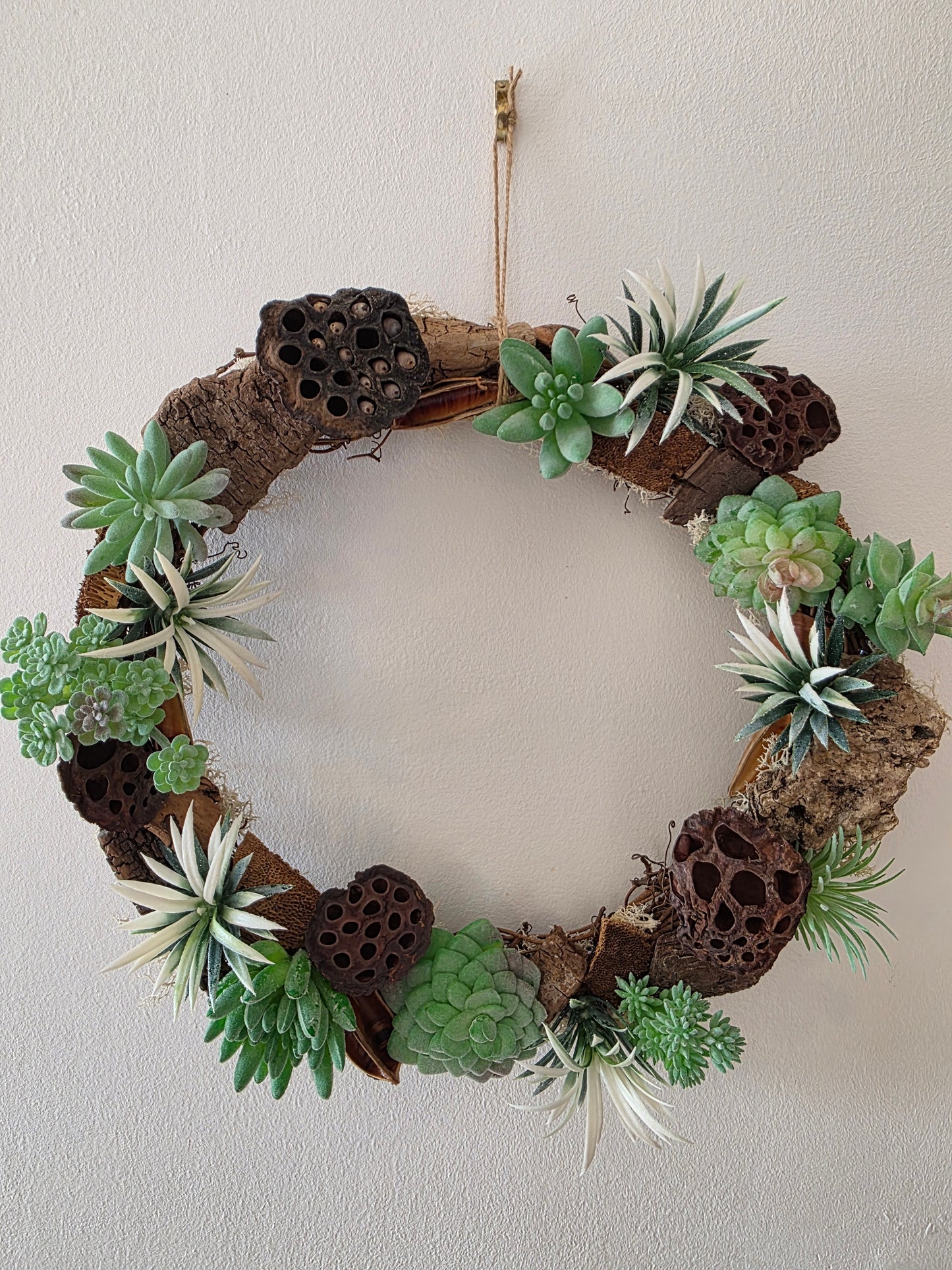 Couronne de porte été Jardin Suspendu - cadeau crémaillère - décoration intérieure estivale - cadeau d'anniversaire