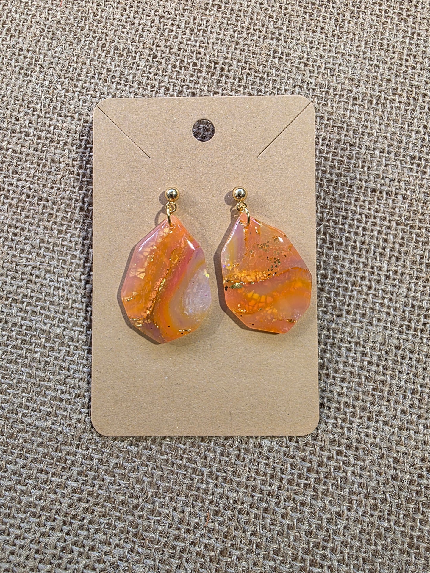 Boucles d'oreilles en argile polymère collection AGATHA modèle "Octavia" - collection automne