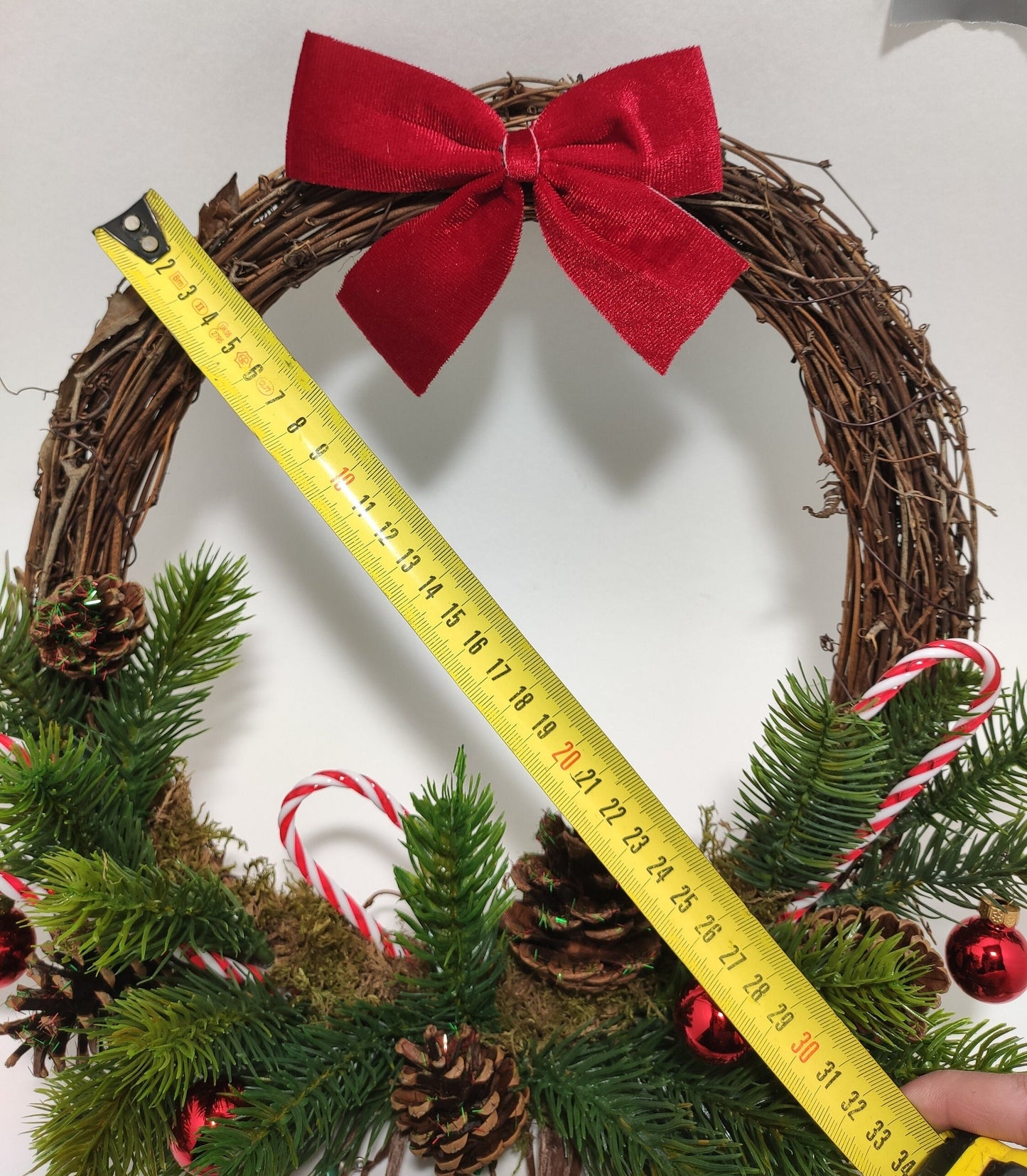 Couronne de Noël "Mon sucre d'orge"