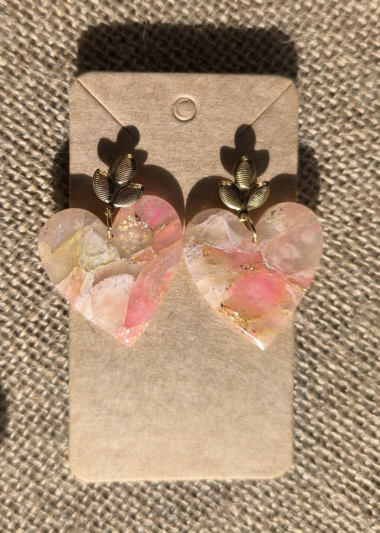 Boucles d'oreilles en argile polymère Pierres de Renaissance modèle Valentine