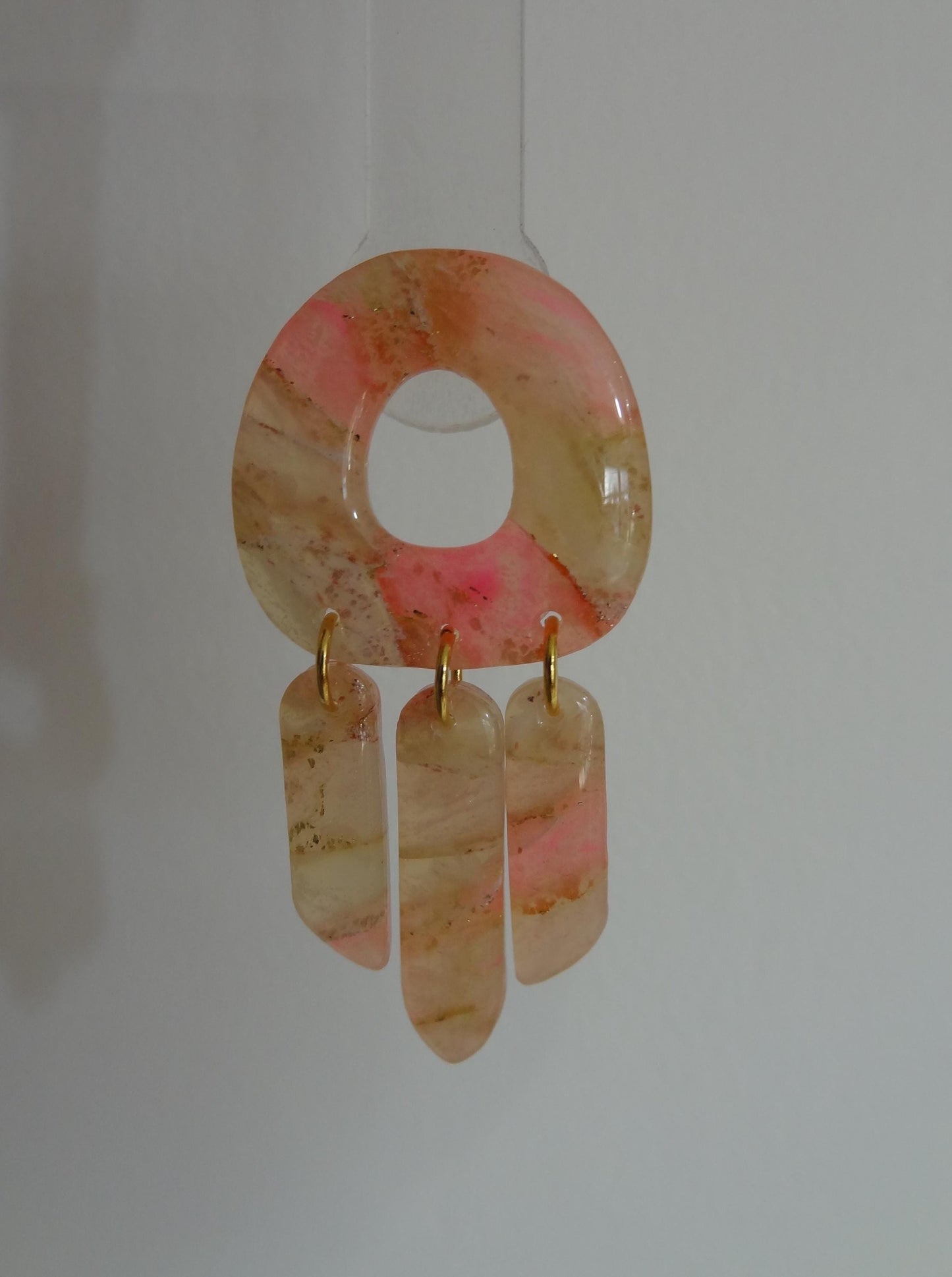 Boucles d'oreilles en argile polymère Pierres de Renaissance modèle Médusa