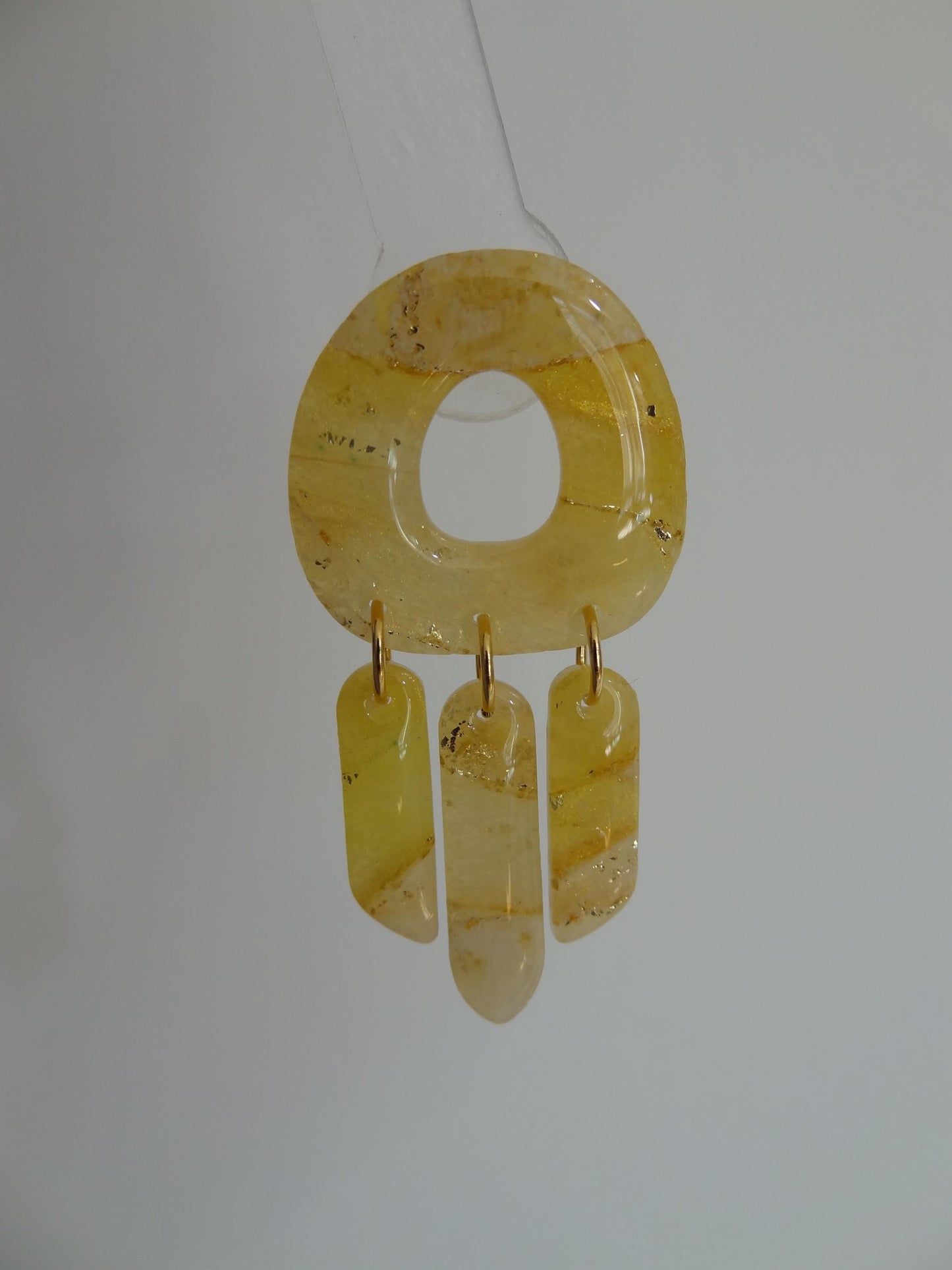 Boucles d'oreilles en argile polymère Pierres de Renaissance modèle Médusa